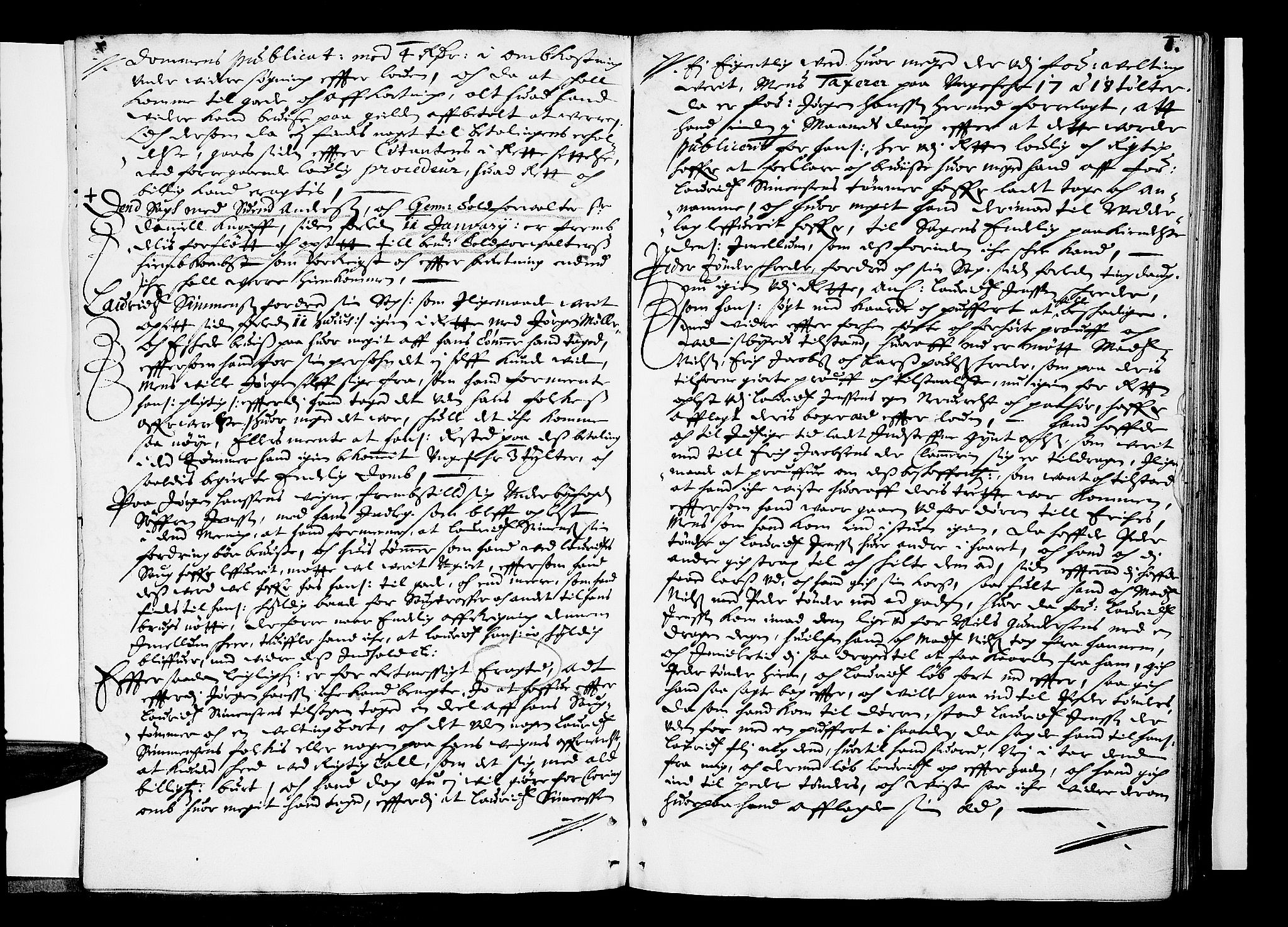 Drammen byfogd, AV/SAKO-A-222/F/Fa/L0005: Tingbok for Bragernes og Strømsø, 1666-1667, s. 7b-8a