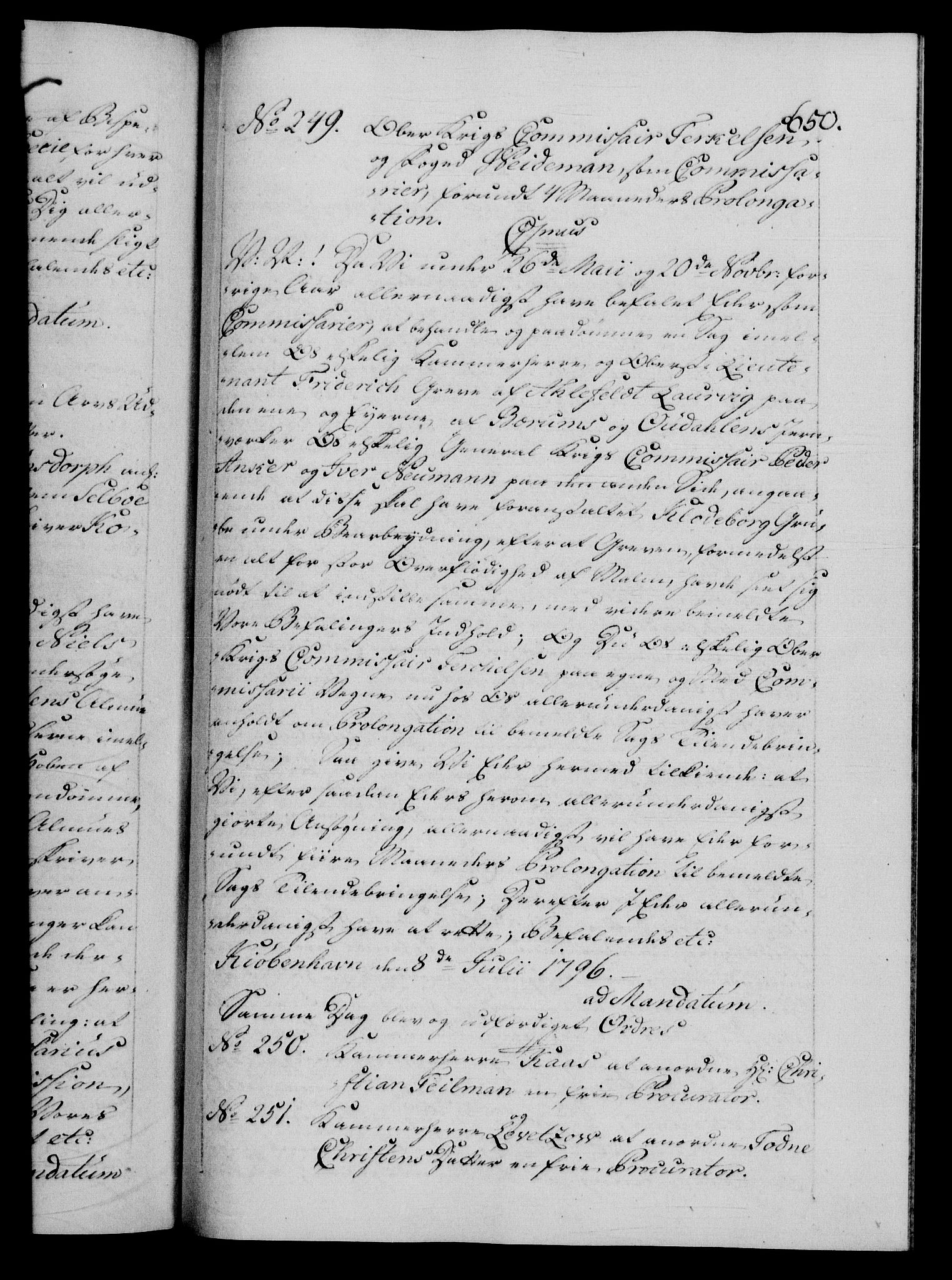 Danske Kanselli 1572-1799, AV/RA-EA-3023/F/Fc/Fca/Fcab/L0045: Norske tegnelser, 1792-1796, s. 650a