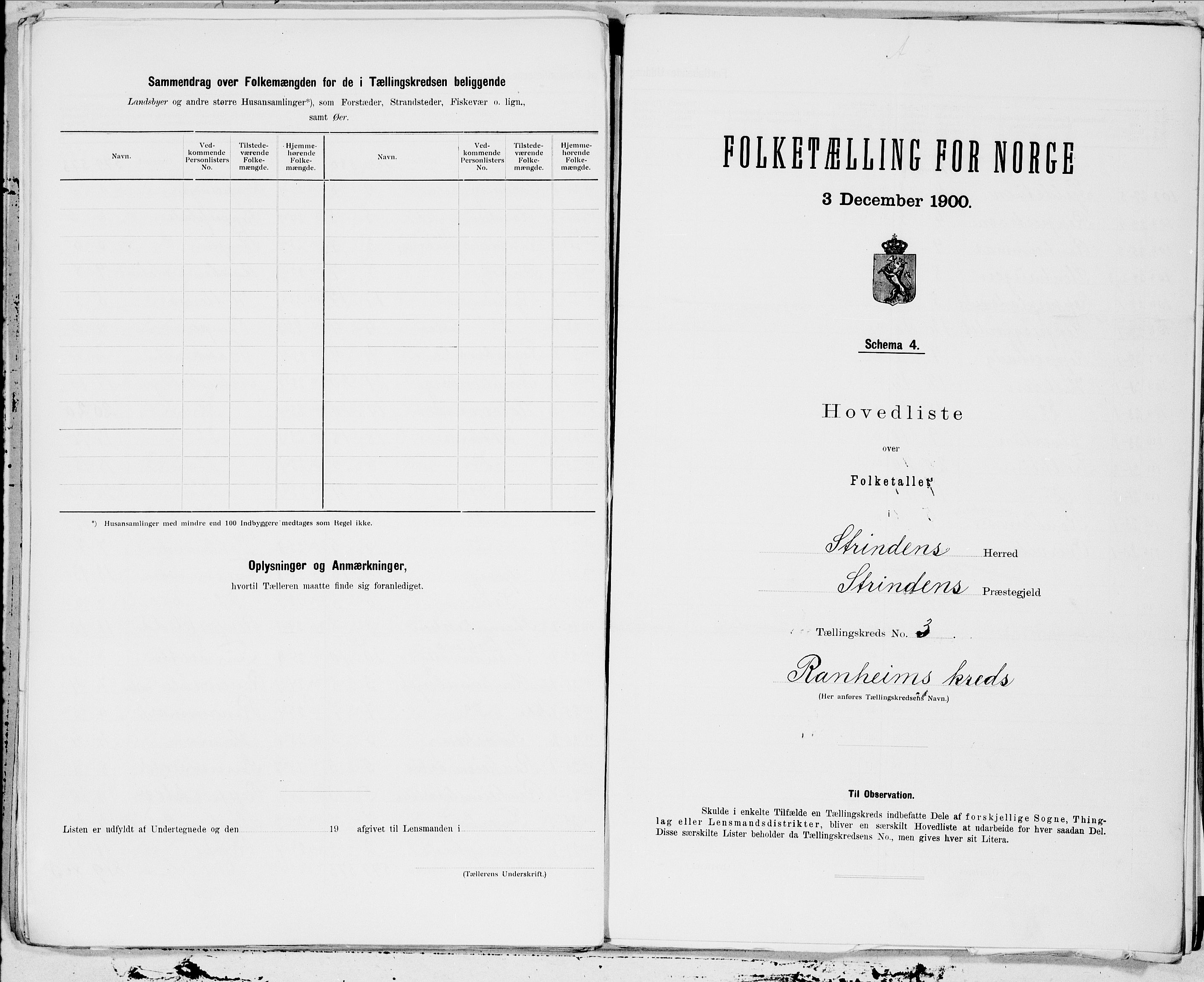 SAT, Folketelling 1900 for 1660 Strinda herred, 1900, s. 10