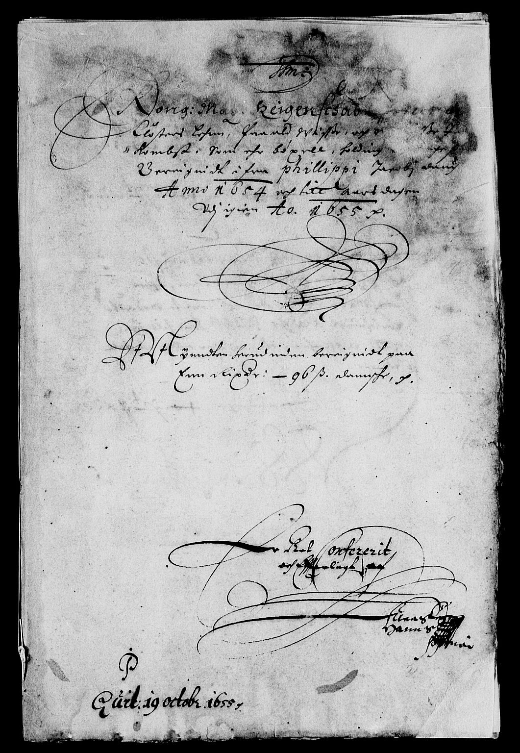 Rentekammeret inntil 1814, Reviderte regnskaper, Lensregnskaper, AV/RA-EA-5023/R/Rb/Rbg/L0010: Verne kloster len, 1653-1660