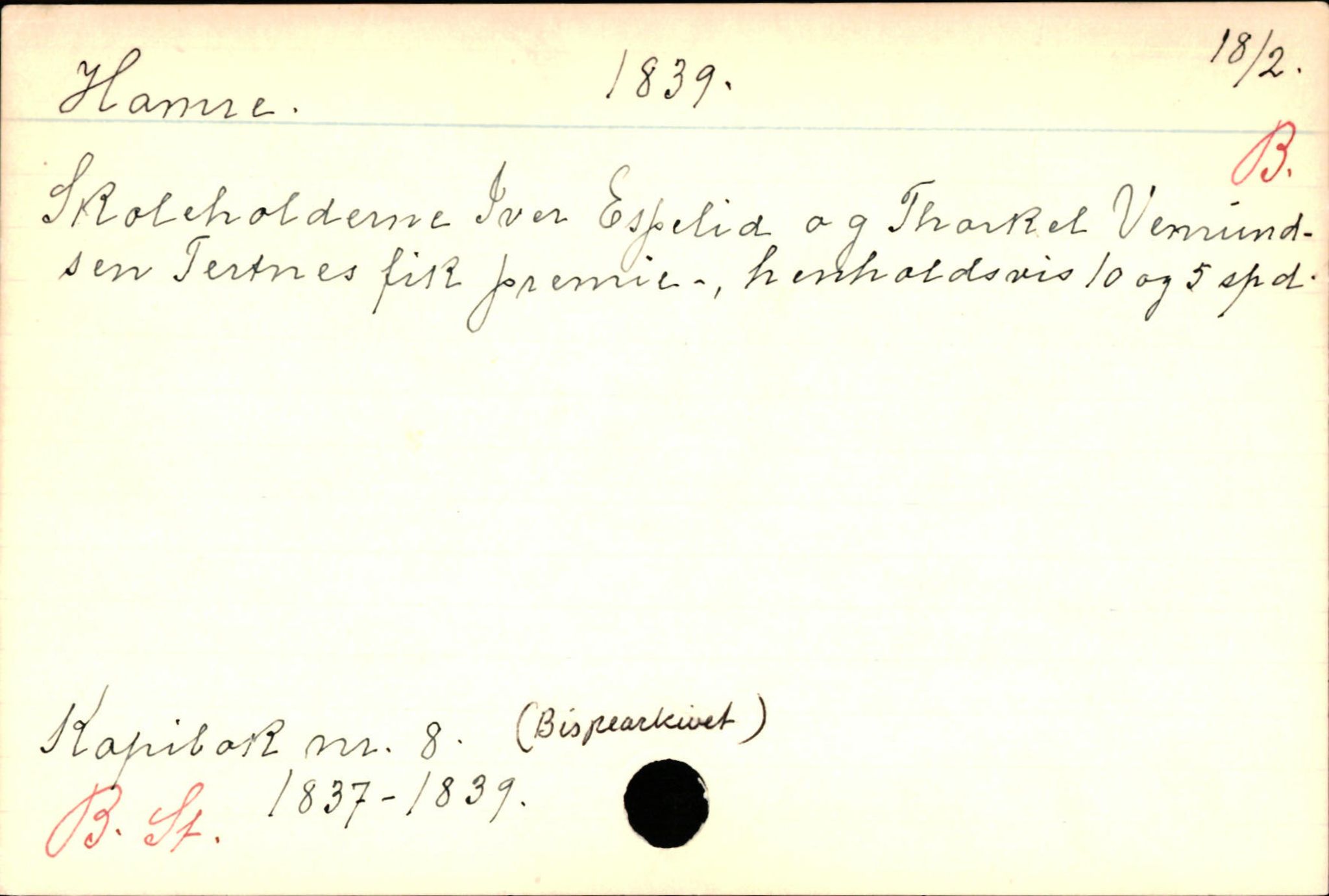 Haugen, Johannes - lærer, AV/SAB-SAB/PA-0036/01/L0001: Om klokkere og lærere, 1521-1904, s. 4826