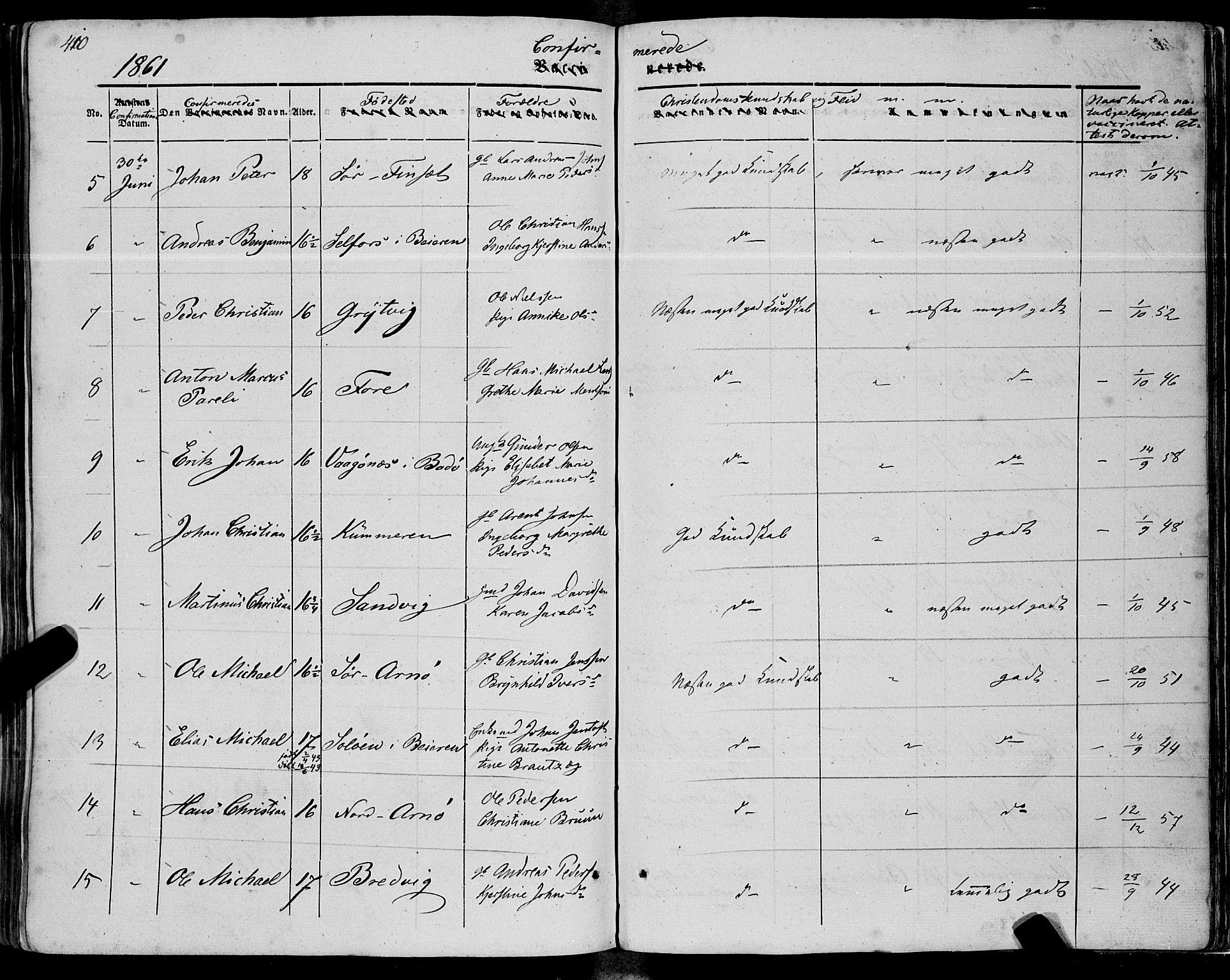 Ministerialprotokoller, klokkerbøker og fødselsregistre - Nordland, AV/SAT-A-1459/805/L0097: Ministerialbok nr. 805A04, 1837-1861, s. 410