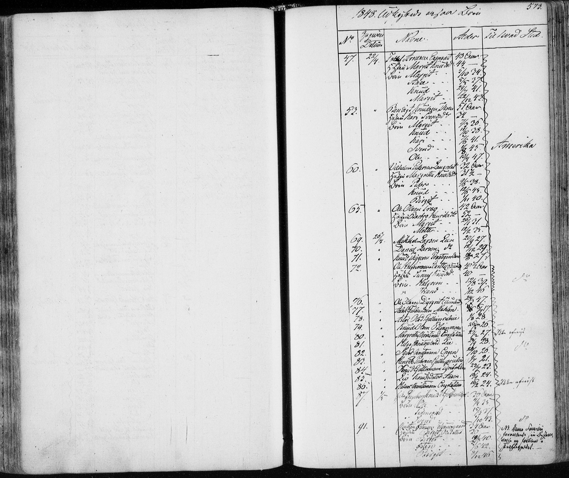 Nes kirkebøker, AV/SAKO-A-236/F/Fa/L0009: Ministerialbok nr. 9, 1834-1863, s. 573