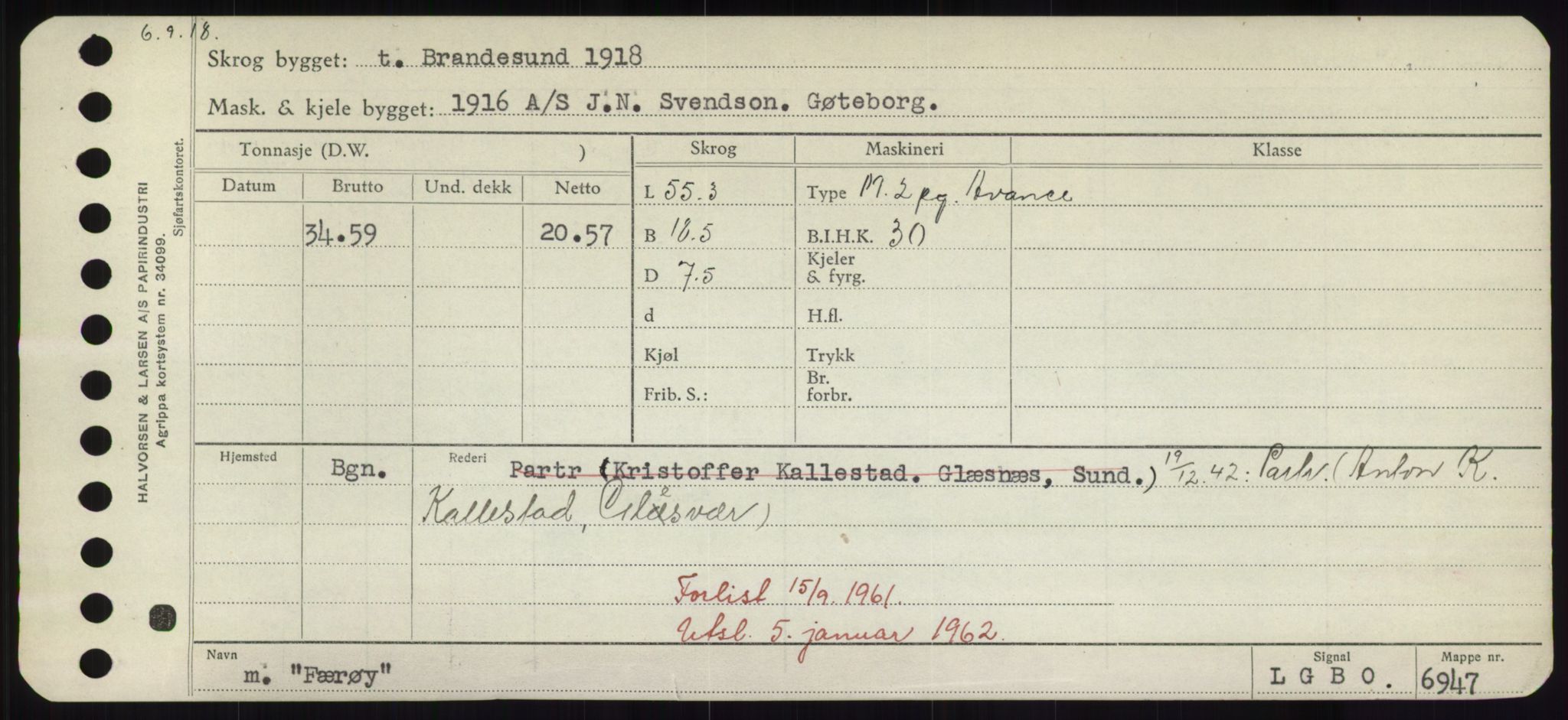 Sjøfartsdirektoratet med forløpere, Skipsmålingen, RA/S-1627/H/Hd/L0011: Fartøy, Fla-Får, s. 637