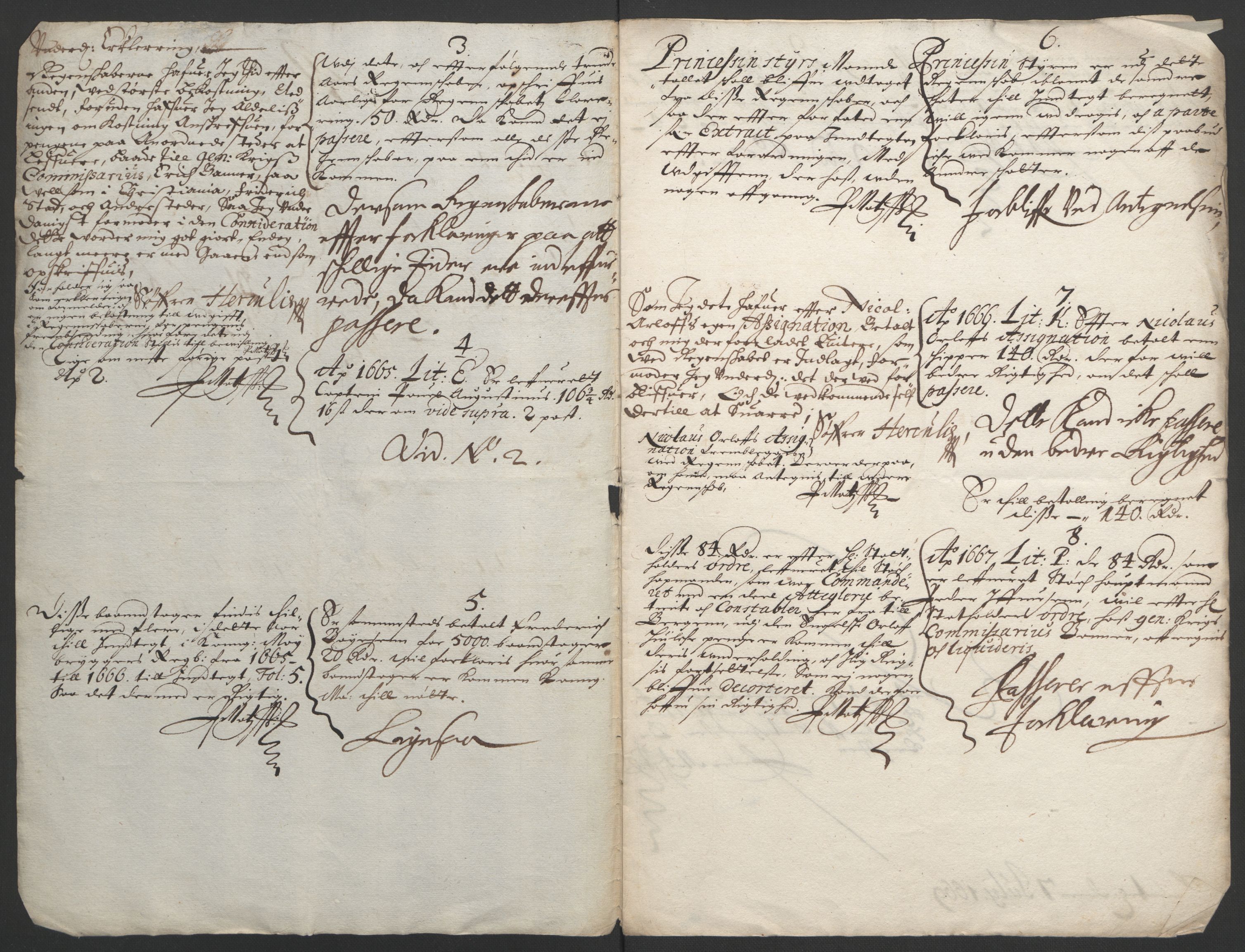 Rentekammeret inntil 1814, Reviderte regnskaper, Fogderegnskap, RA/EA-4092/R33/L1964: Fogderegnskap Larvik grevskap, 1665-1668, s. 101