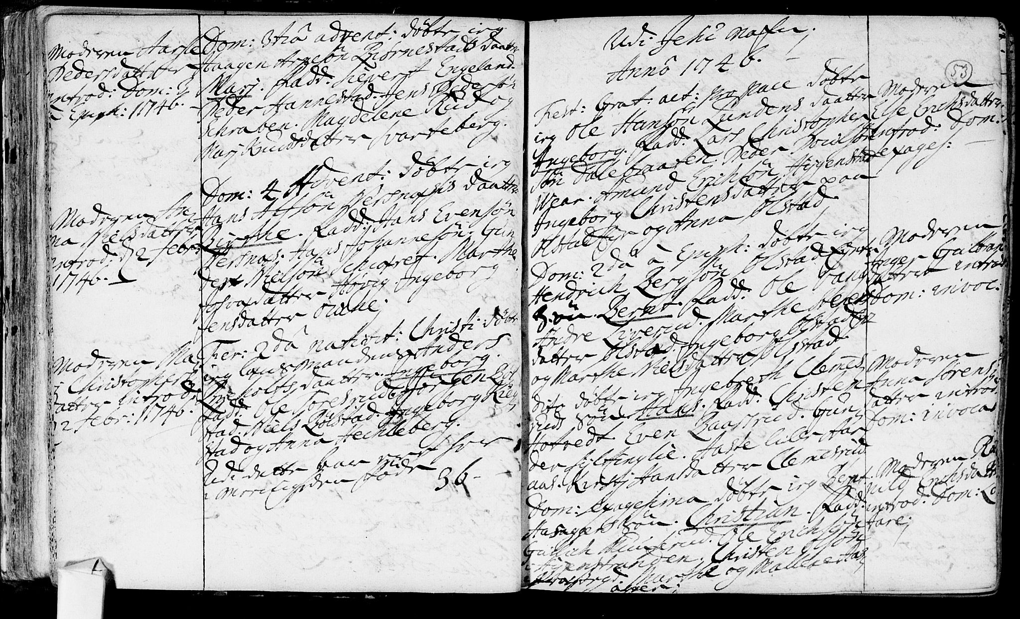 Røyken kirkebøker, AV/SAKO-A-241/F/Fa/L0002: Ministerialbok nr. 2, 1731-1782, s. 53