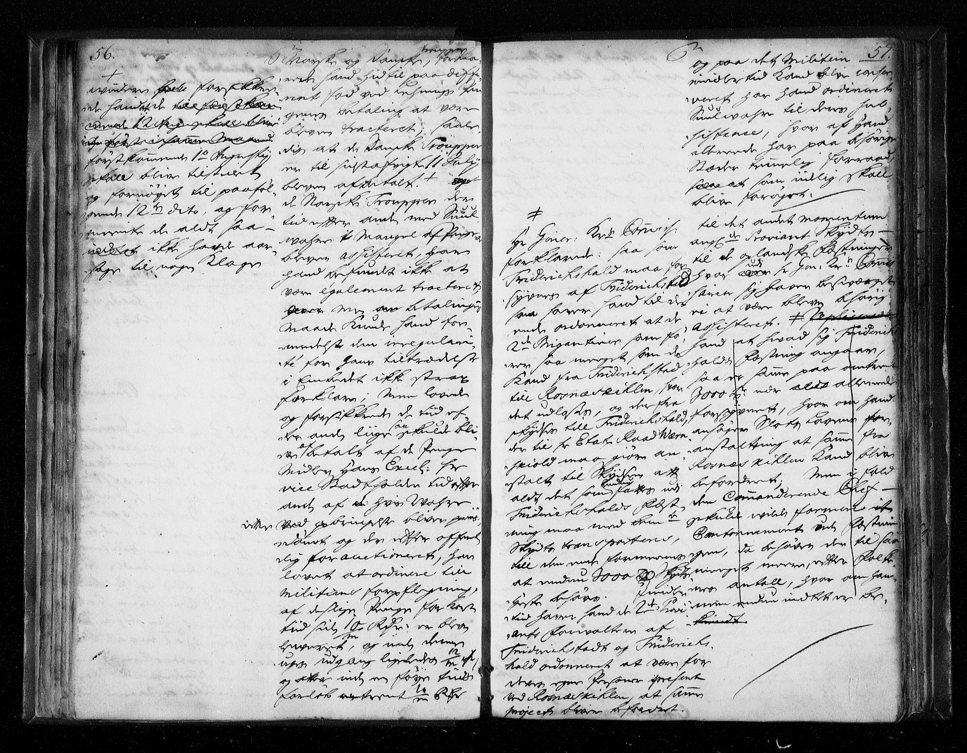 Stattholderembetet 1572-1771, AV/RA-EA-2870/Aa/L0009: Voteringsprotokoll (konseptprotokoll), 1718-1719, s. 56-57
