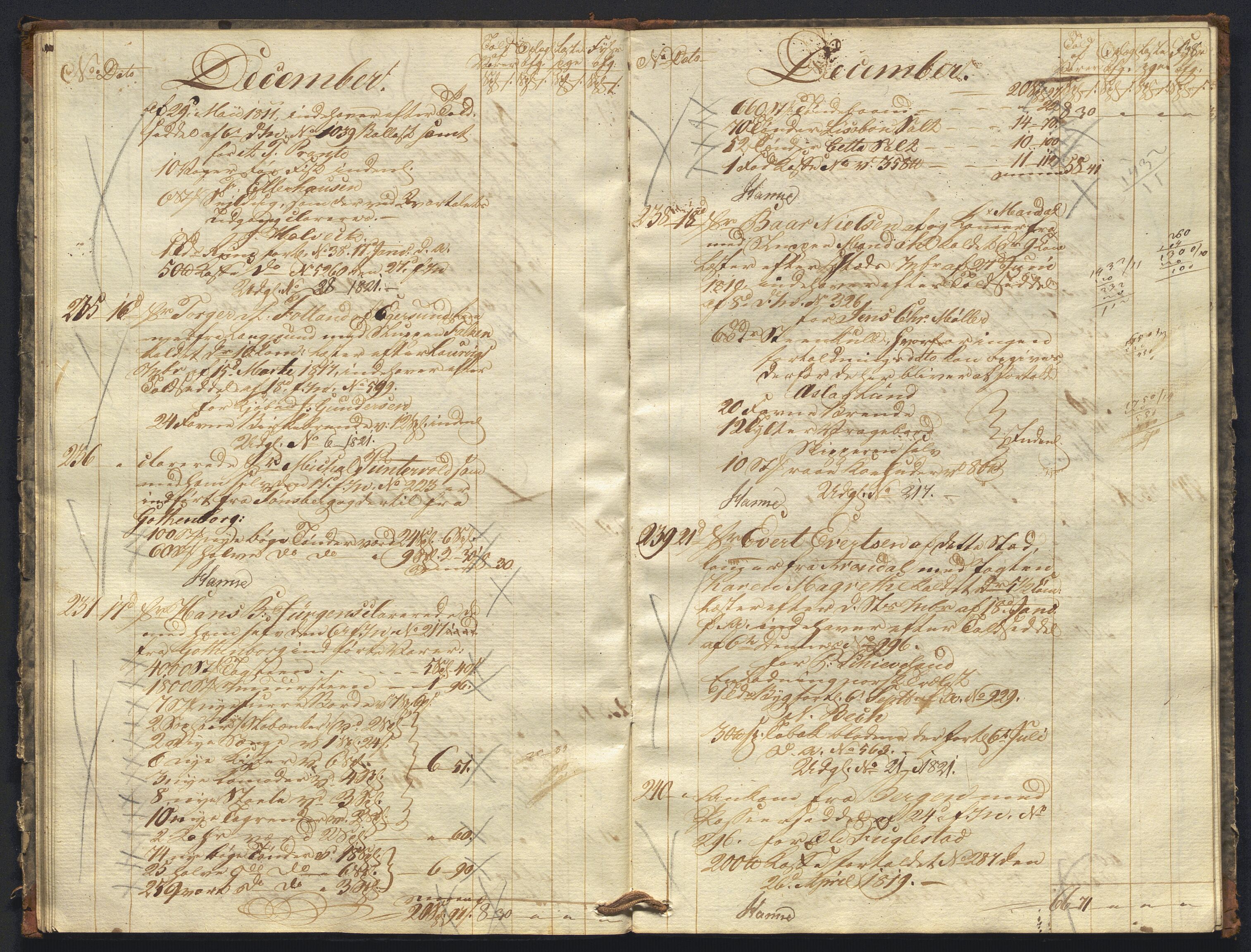 Revisjonsdepartementet, 2. revisjonskontor, AV/RA-S-1115/E/E010/L0060: Egersund: Tollbok, 1820, s. 37b-38a