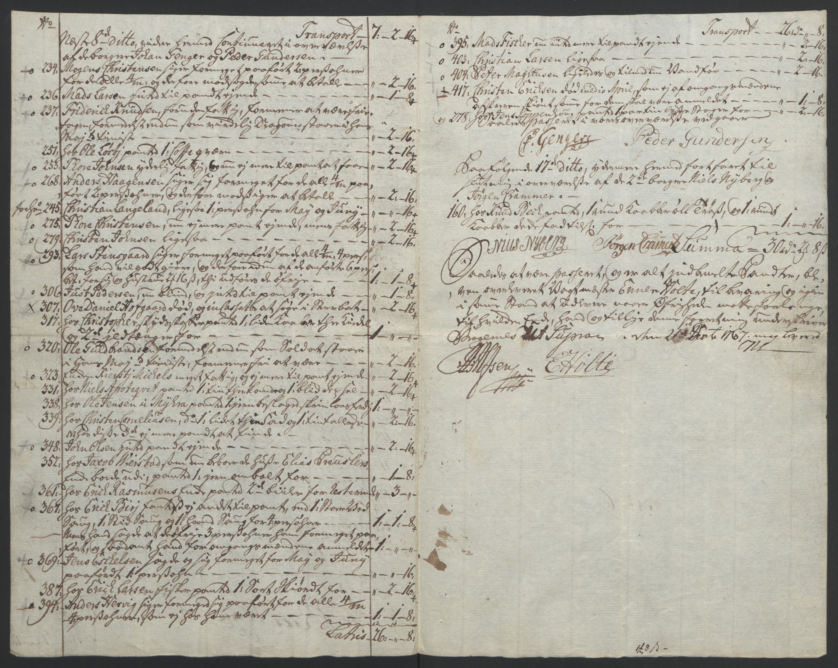 Rentekammeret inntil 1814, Reviderte regnskaper, Byregnskaper, AV/RA-EA-4066/R/Rf/L0119/0001: [F2] Kontribusjonsregnskap / Ekstraskatt, 1762-1767, s. 439