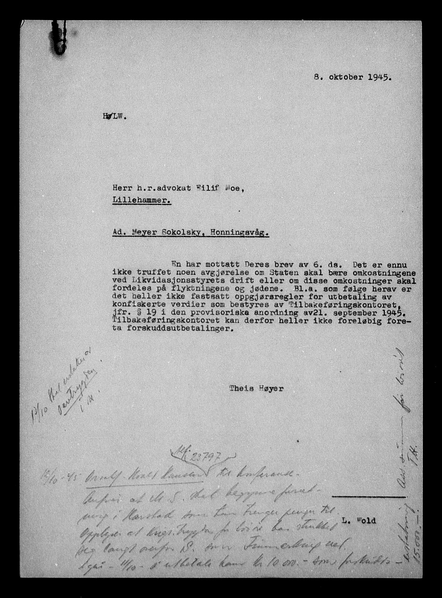 Justisdepartementet, Tilbakeføringskontoret for inndratte formuer, AV/RA-S-1564/H/Hc/Hcb/L0916: --, 1945-1947, s. 486