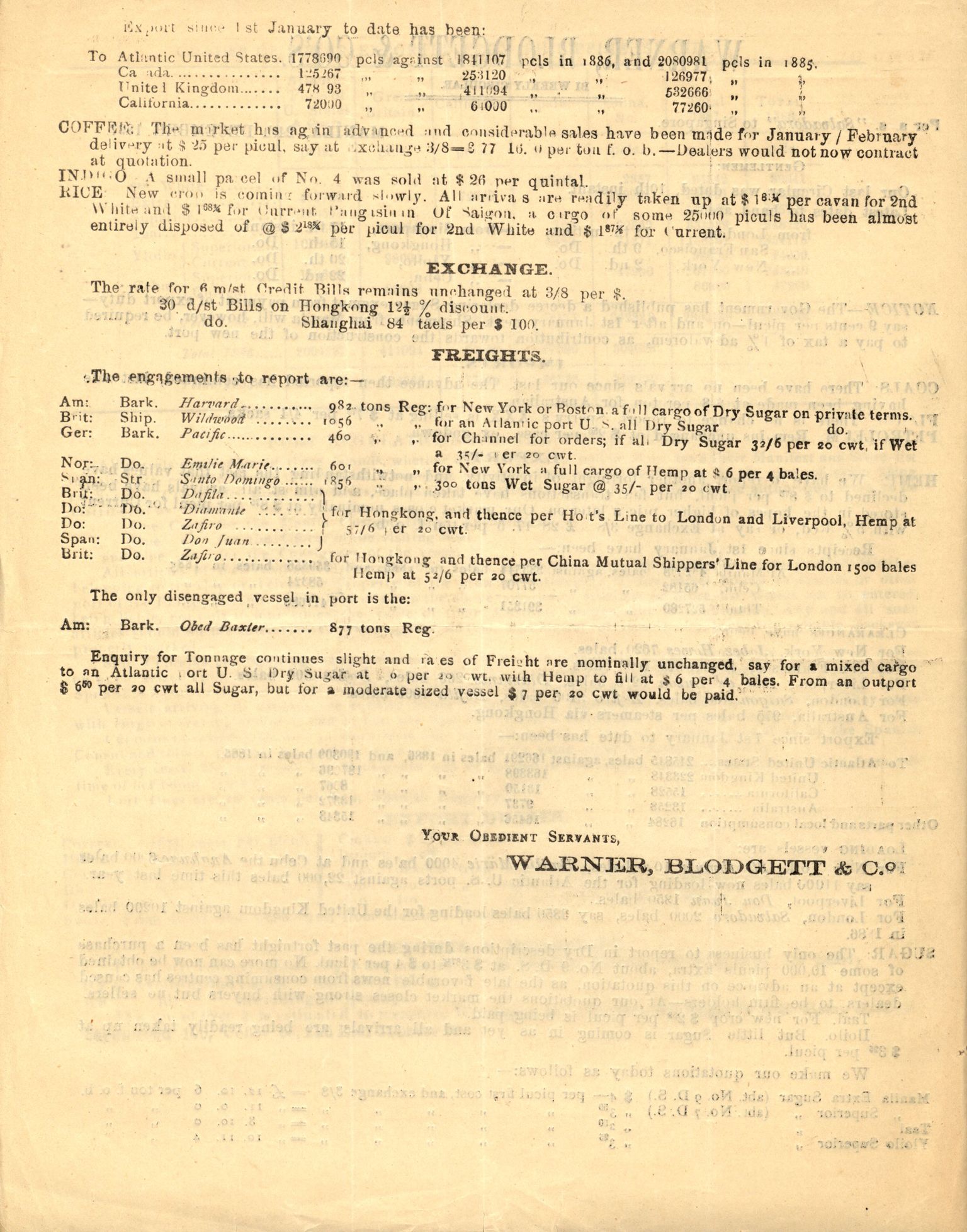 Pa 63 - Østlandske skibsassuranceforening, VEMU/A-1079/G/Ga/L0020/0003: Havaridokumenter / Anton, Diamant, Templar, Finn, Eliezer, Arctic, 1887, s. 93