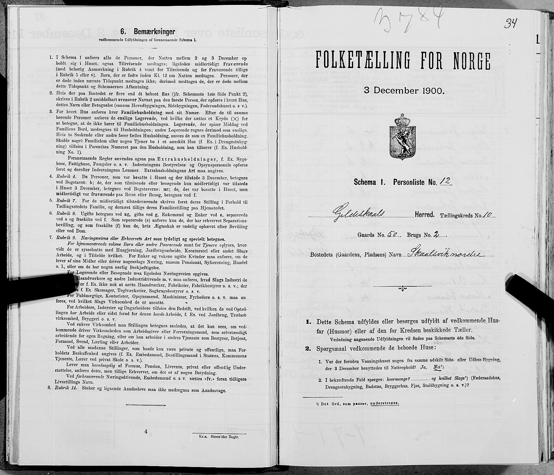 SAT, Folketelling 1900 for 1838 Gildeskål herred, 1900, s. 1017