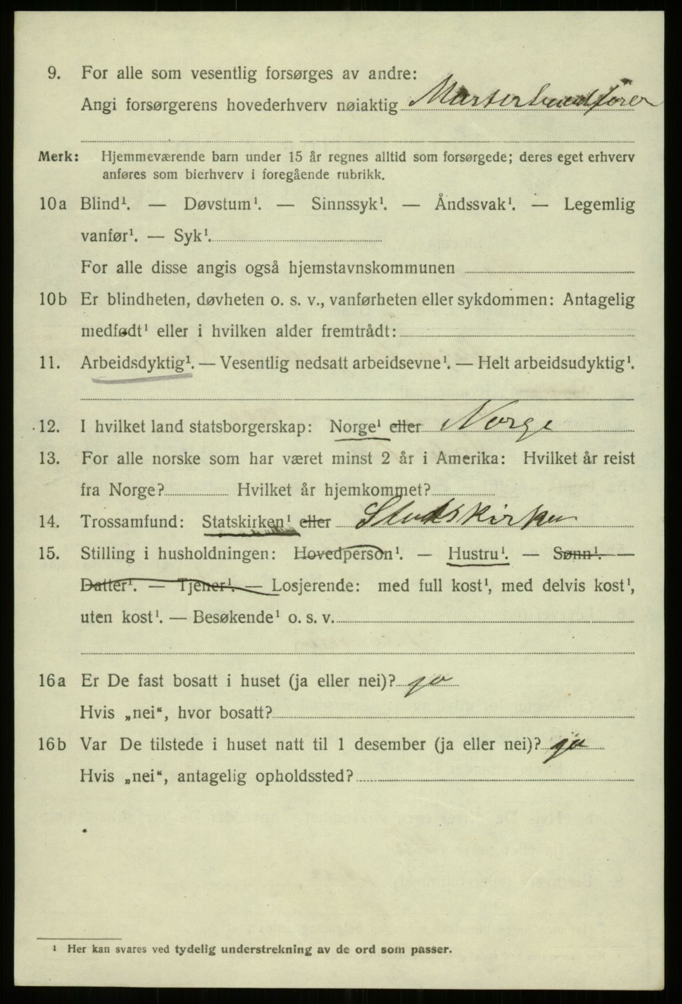 SAB, Folketelling 1920 for 1301 Bergen kjøpstad, 1920, s. 206525