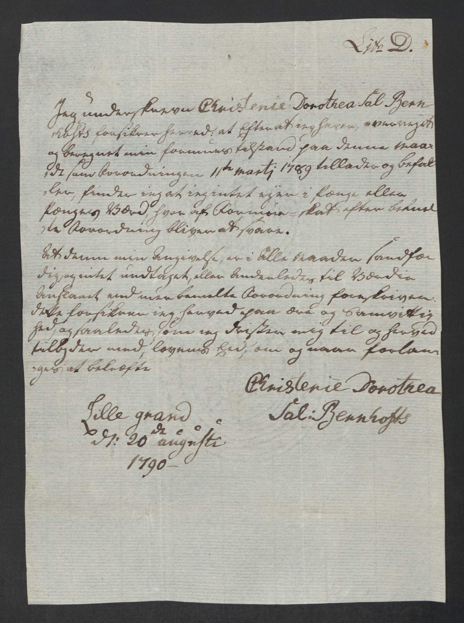 Rentekammeret inntil 1814, Reviderte regnskaper, Mindre regnskaper, AV/RA-EA-4068/Rf/Rfe/L0017: Inderøy fogderi, Jarlsberg grevskap, 1789, s. 74