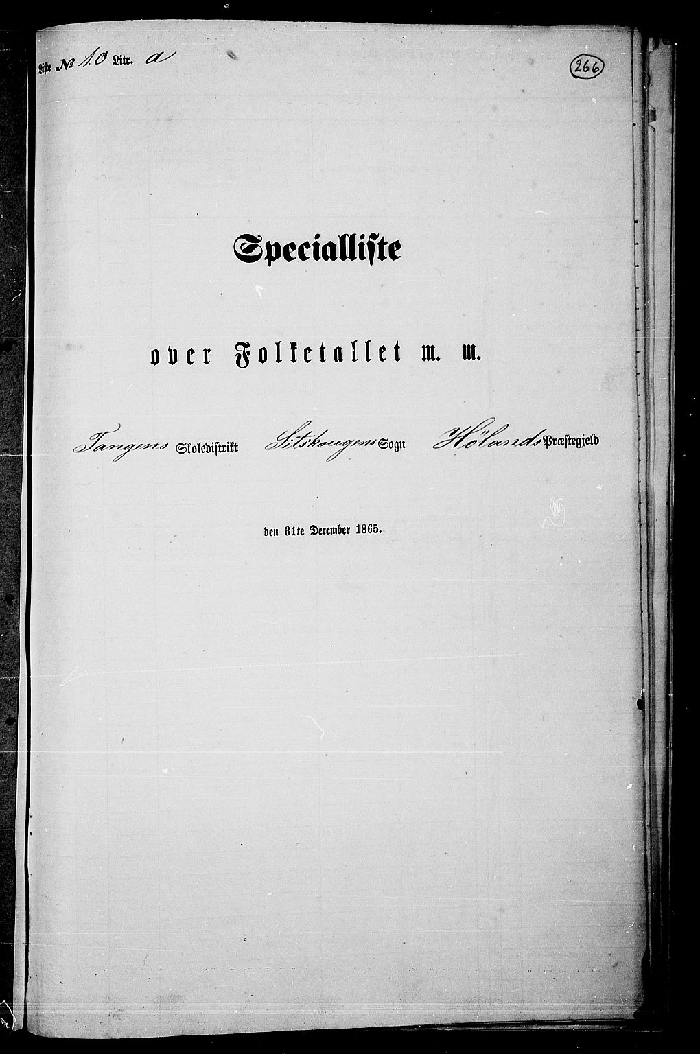 RA, Folketelling 1865 for 0221P Høland prestegjeld, 1865, s. 240
