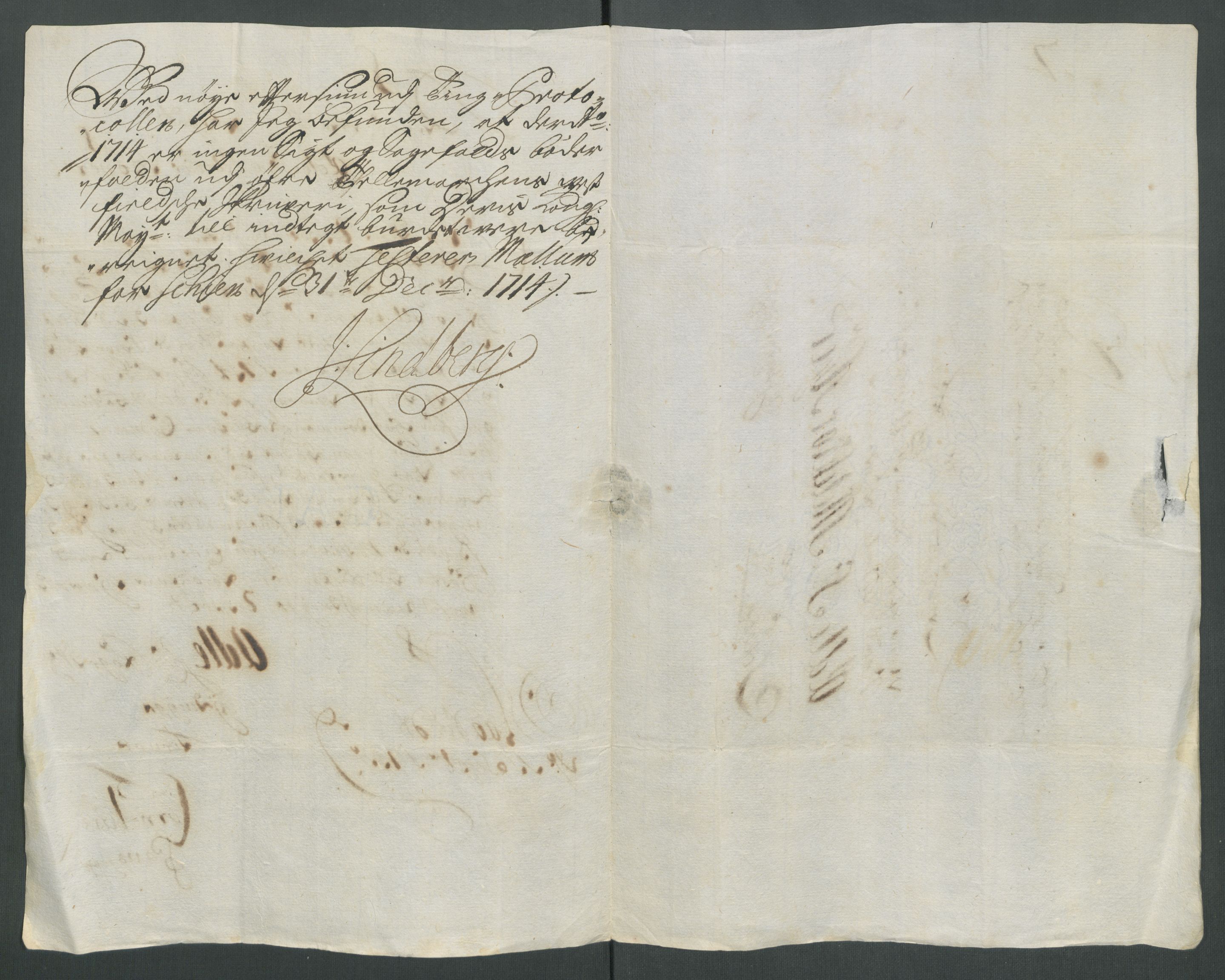 Rentekammeret inntil 1814, Reviderte regnskaper, Fogderegnskap, AV/RA-EA-4092/R36/L2126: Fogderegnskap Øvre og Nedre Telemark og Bamble, 1714, s. 237