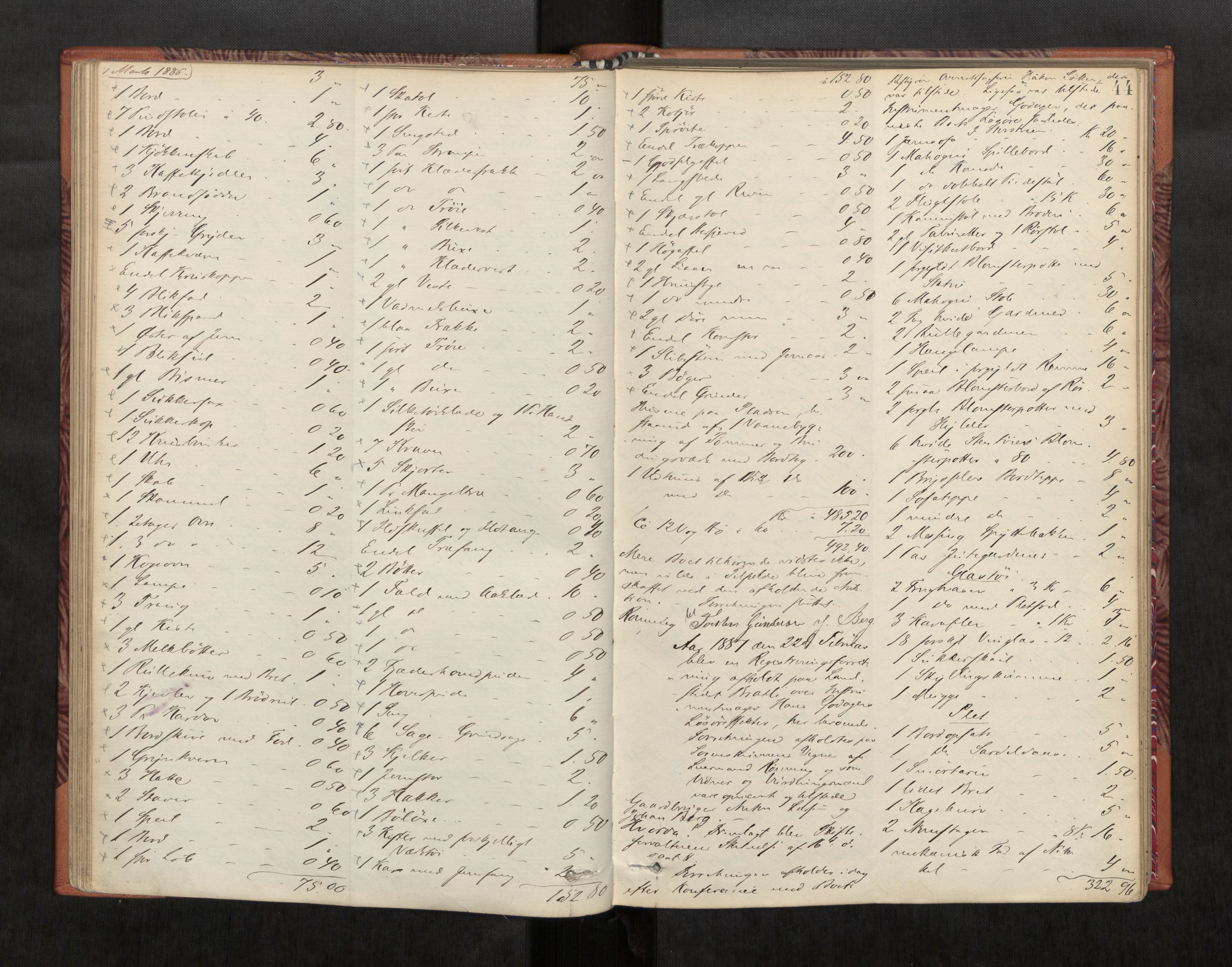 Strinda og Selbu sorenskriveri, AV/SAT-A-0015/3/3C/L0004: Skifteregistreringsprot., 1881-1906, s. 44