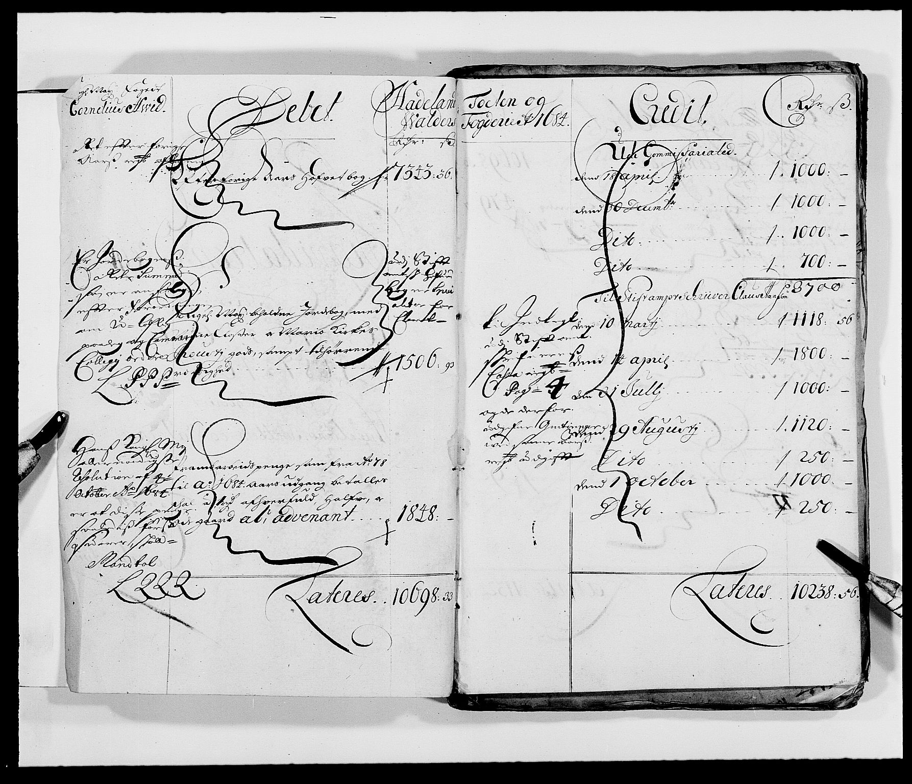 Rentekammeret inntil 1814, Reviderte regnskaper, Fogderegnskap, RA/EA-4092/R18/L1287: Fogderegnskap Hadeland, Toten og Valdres, 1688, s. 46