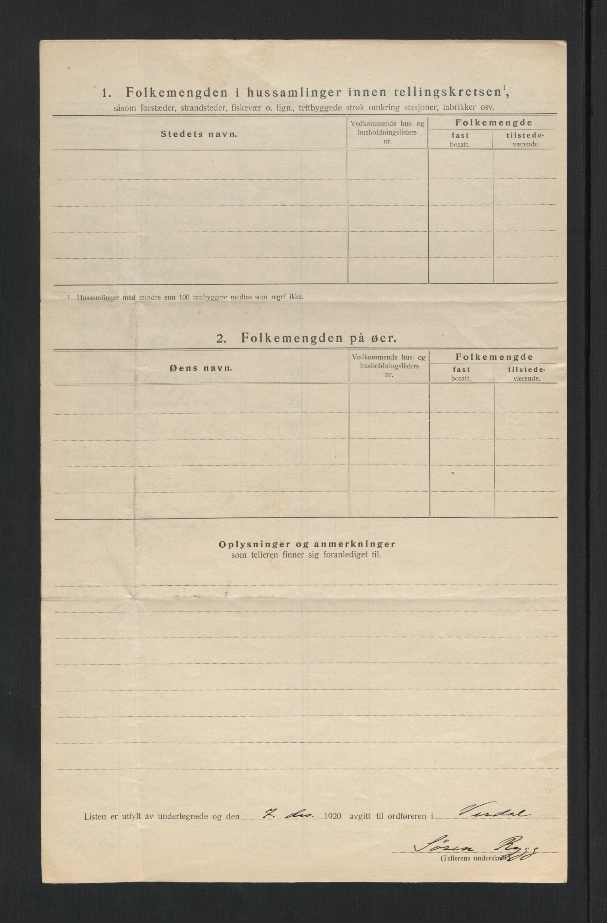 SAT, Folketelling 1920 for 1721 Verdal herred, 1920, s. 56