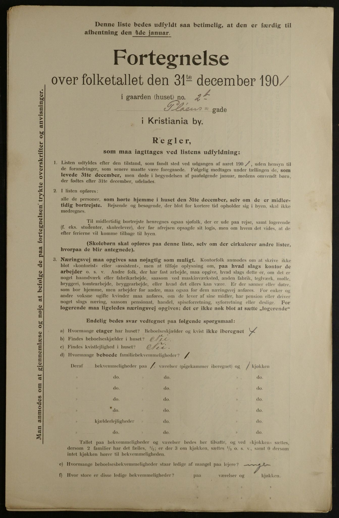 OBA, Kommunal folketelling 31.12.1901 for Kristiania kjøpstad, 1901, s. 12419