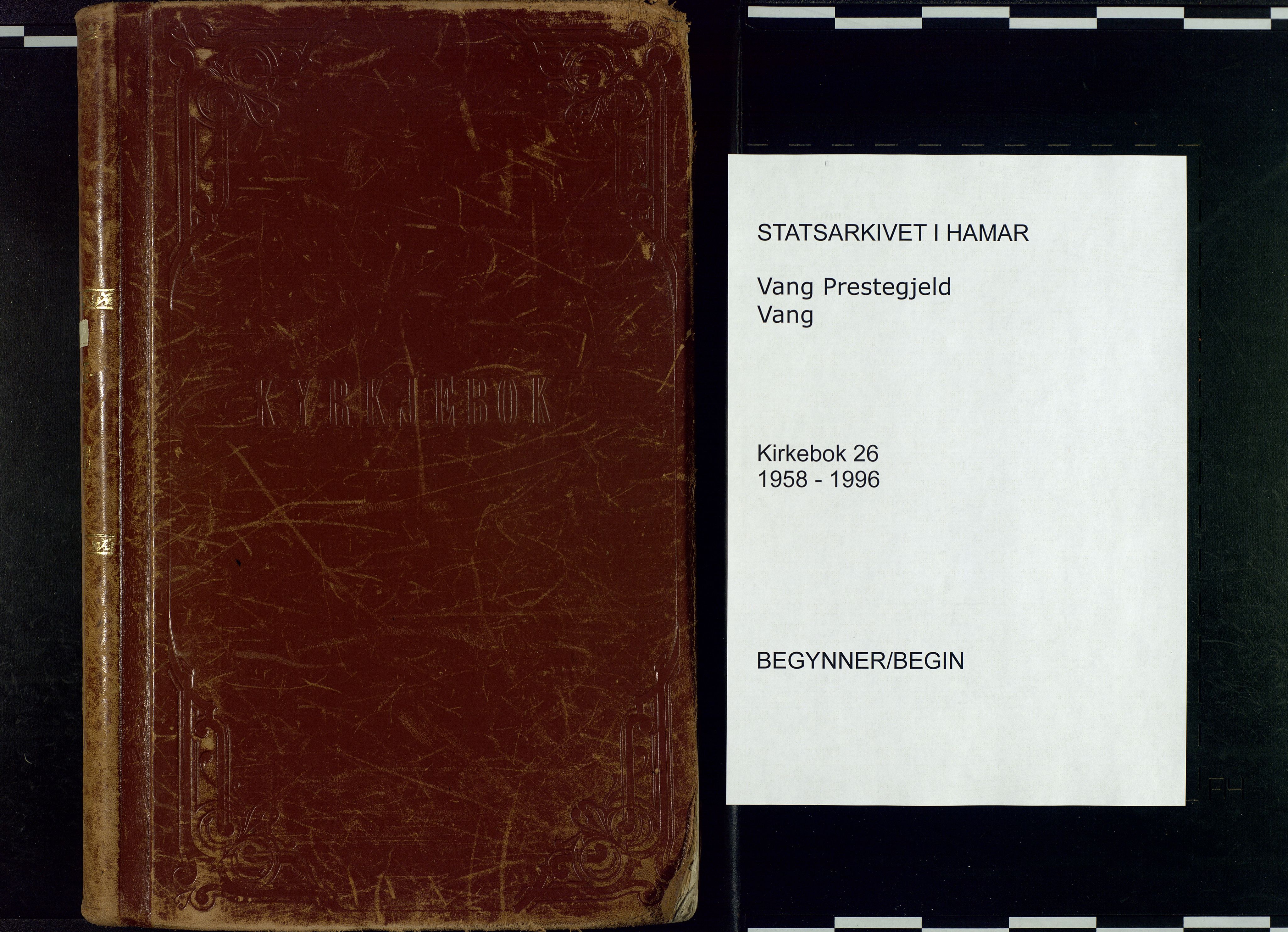 Vang prestekontor, Hedmark, AV/SAH-PREST-008/H/Ha/Haa/L0026: Ministerialbok nr. 26, 1958-1996