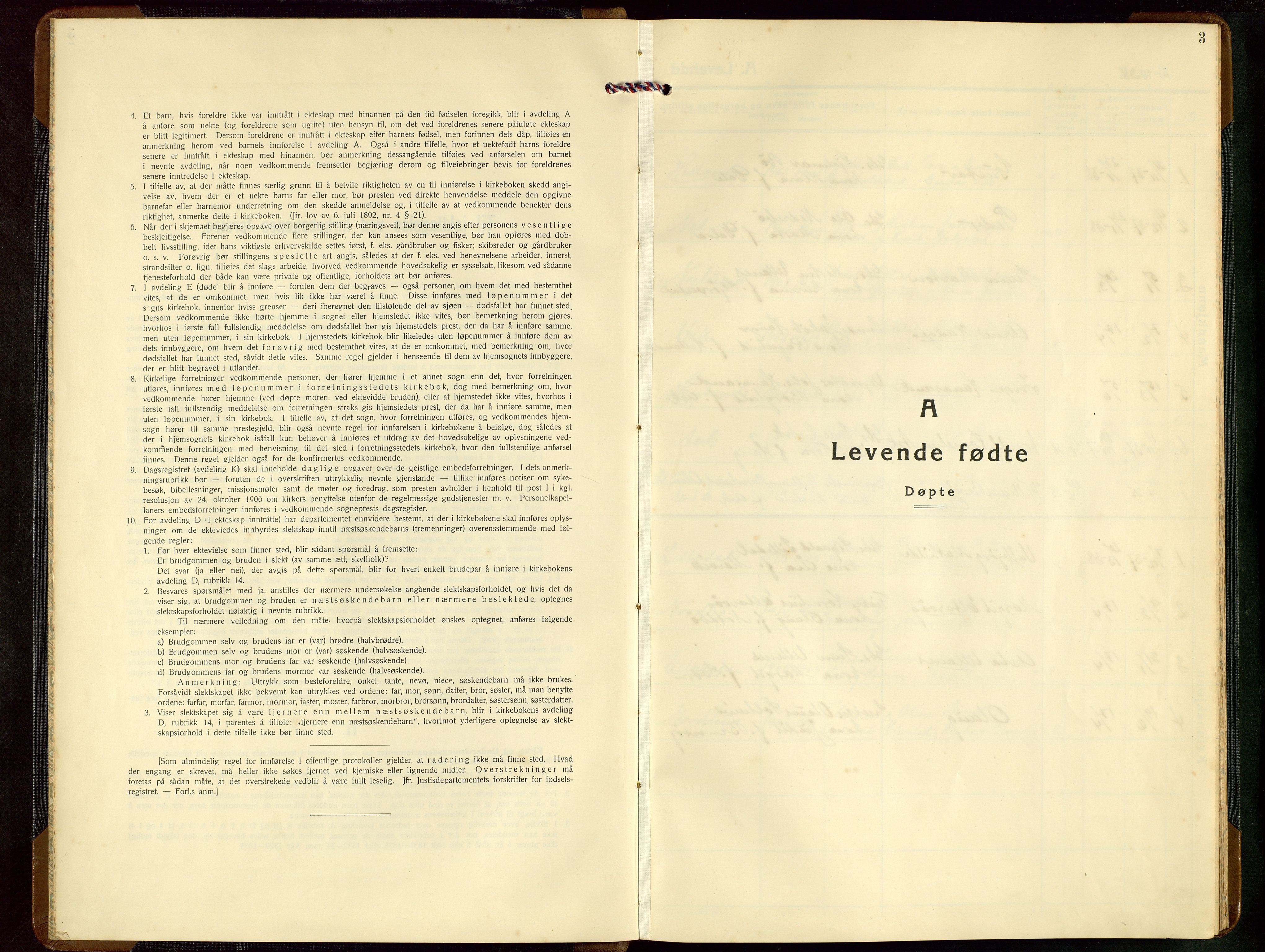 Rennesøy sokneprestkontor, SAST/A -101827/H/Ha/Hab/L0018: Klokkerbok nr. B 17, 1938-1952, s. 3