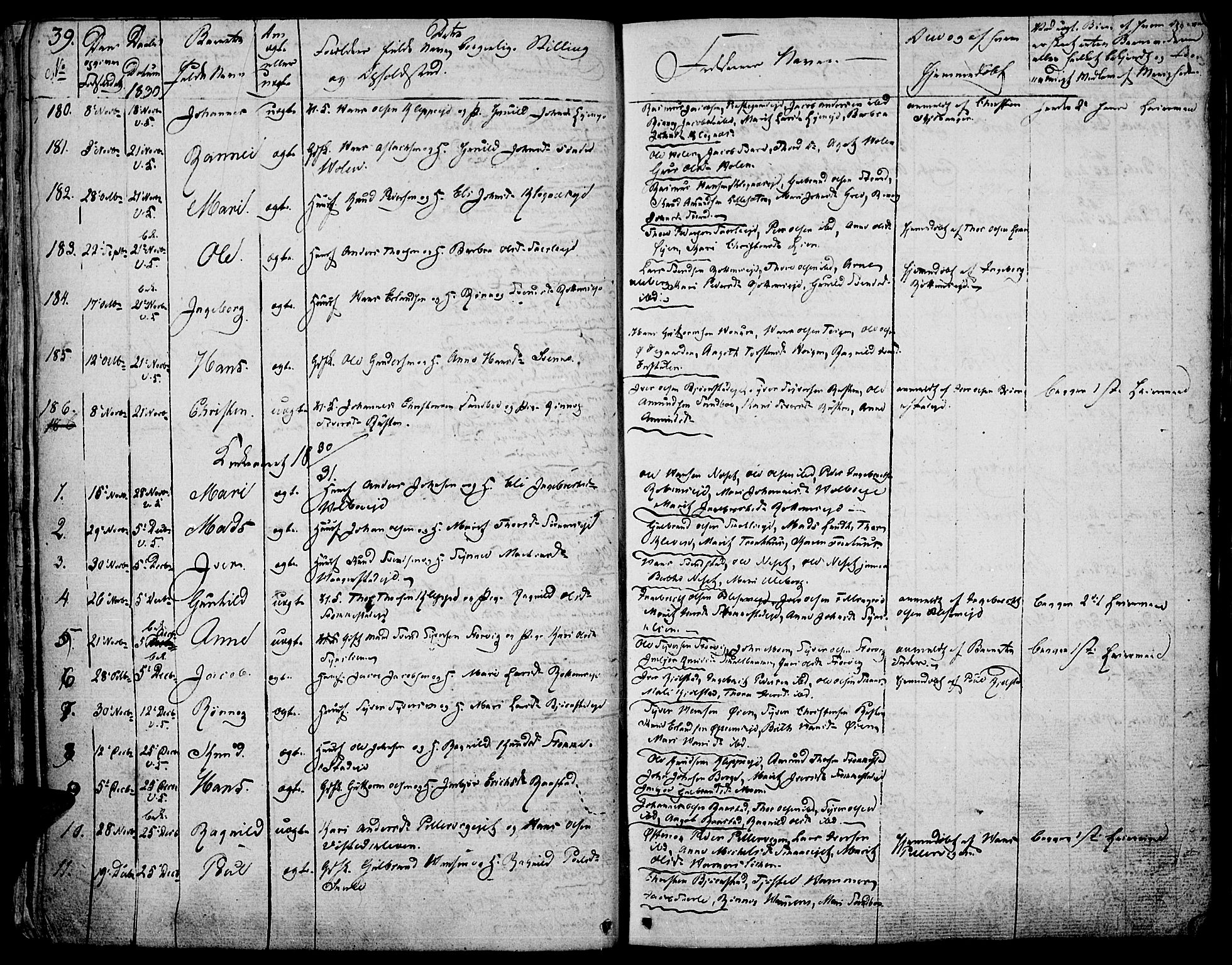 Vågå prestekontor, AV/SAH-PREST-076/H/Ha/Haa/L0004: Ministerialbok nr. 4 /1, 1827-1842, s. 39