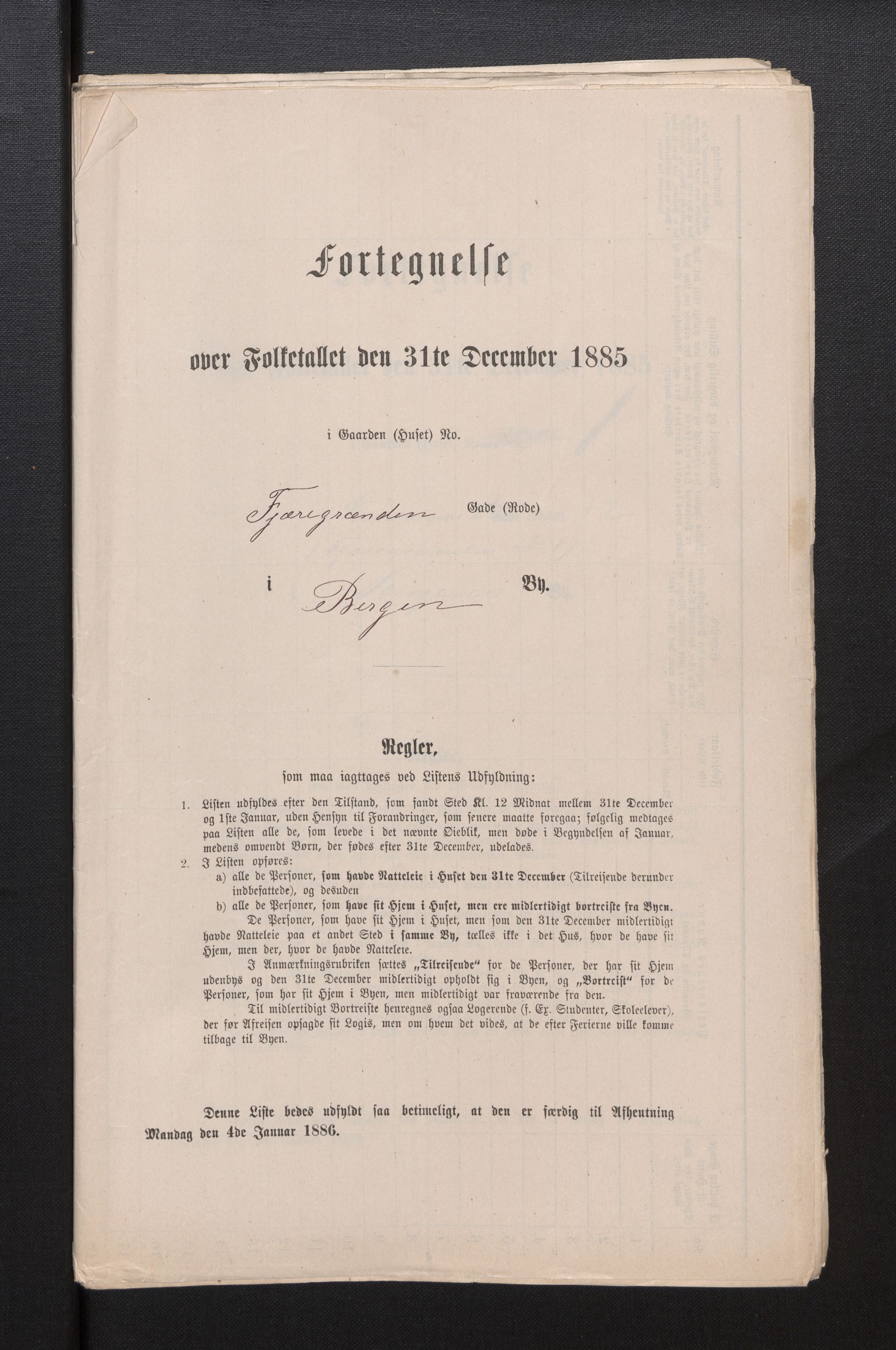 SAB, Folketelling 1885 for 1301 Bergen kjøpstad, 1885, s. 1294