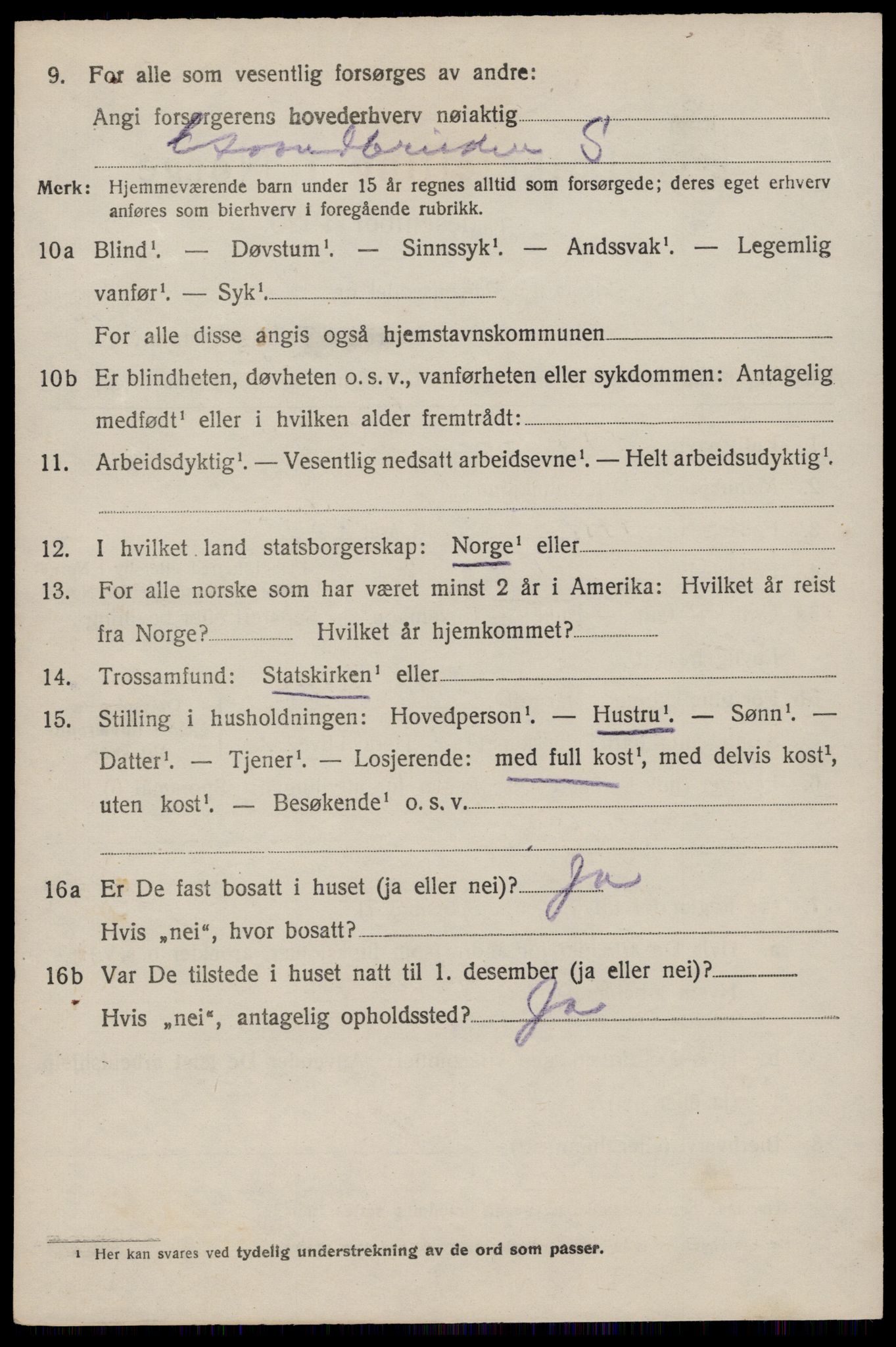 SAST, Folketelling 1920 for 1153 Skåre herred, 1920, s. 2693
