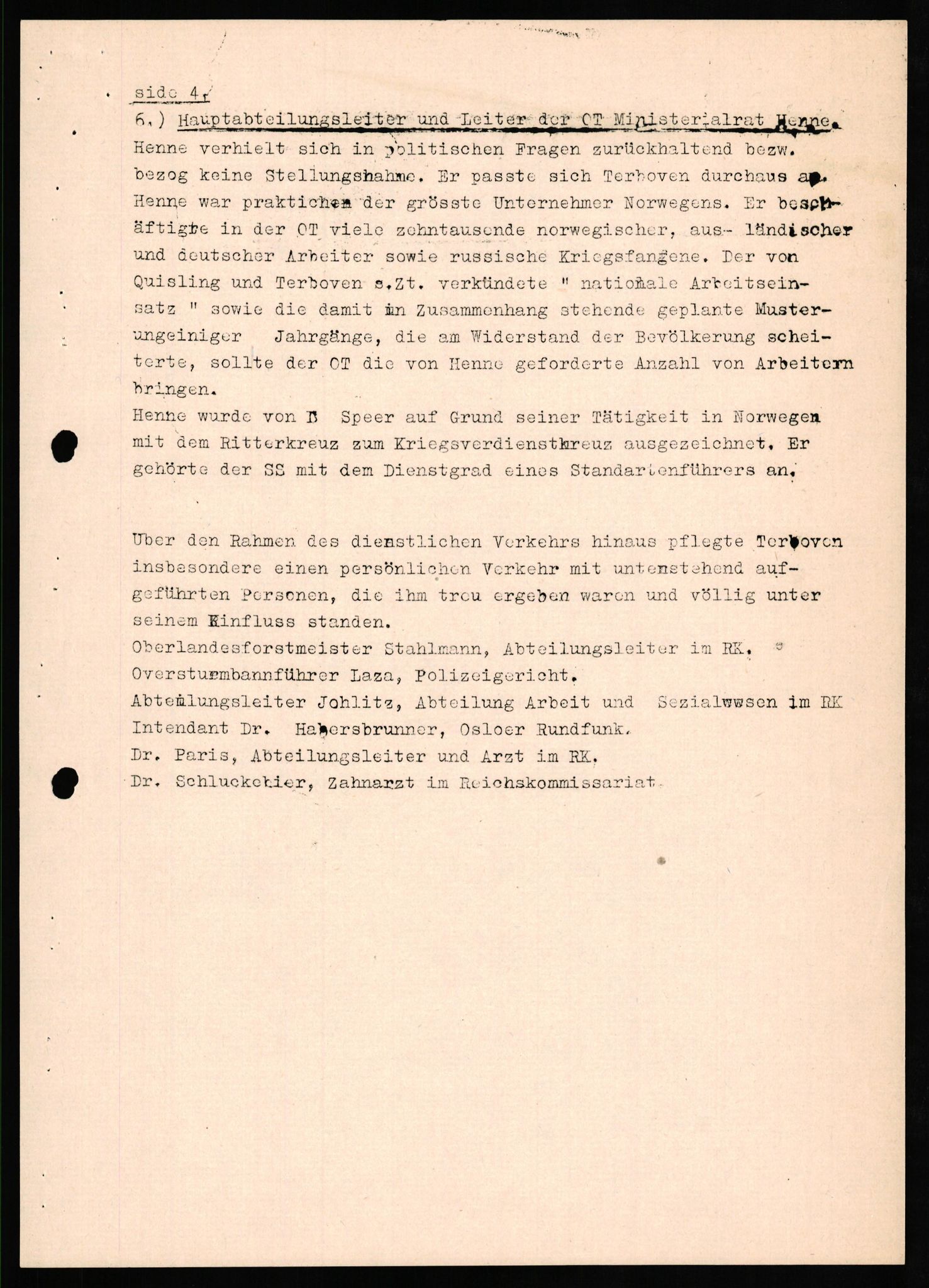 Forsvaret, Forsvarets overkommando II, AV/RA-RAFA-3915/D/Db/L0024: CI Questionaires. Tyske okkupasjonsstyrker i Norge. Tyskere., 1945-1946, s. 327