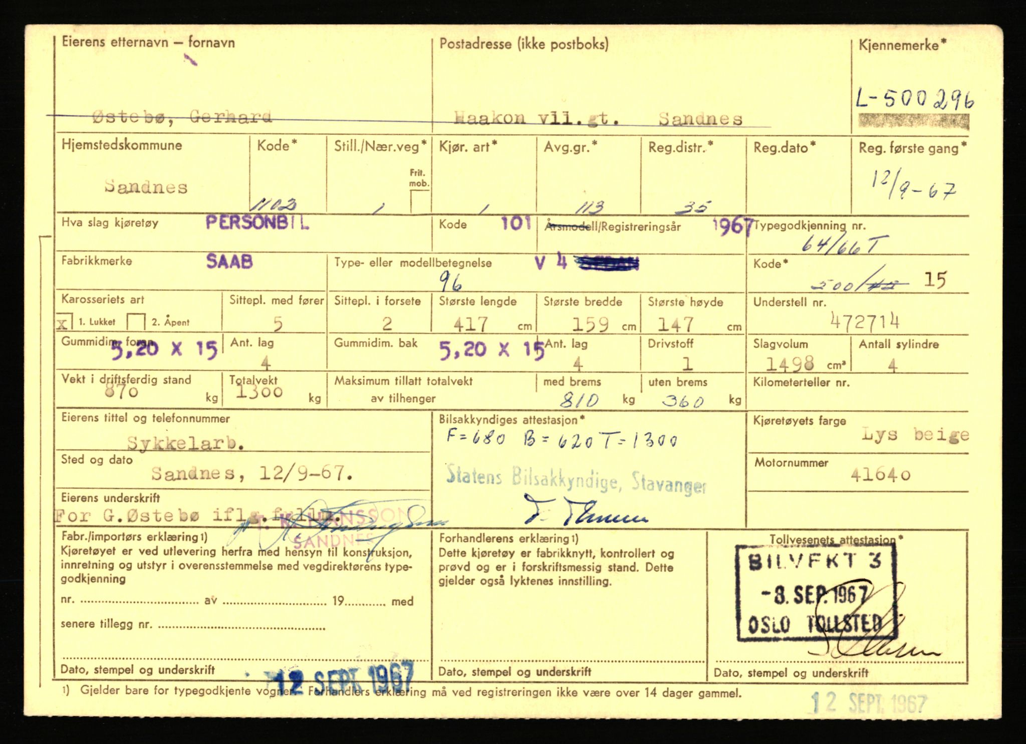 Stavanger trafikkstasjon, AV/SAST-A-101942/0/F/L0077: L-500000 - L-502999, 1930-1971, s. 199