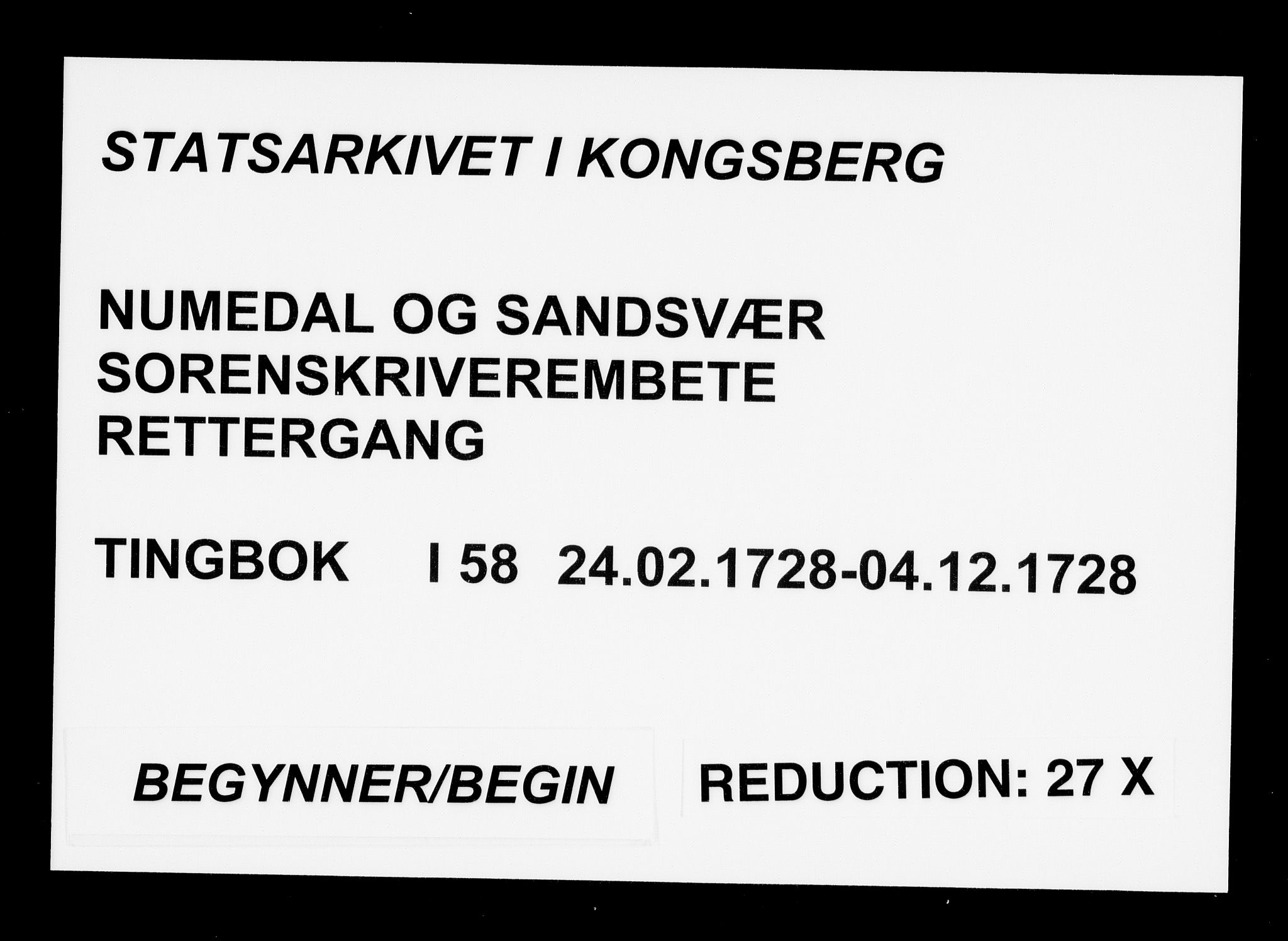 Numedal og Sandsvær sorenskriveri, SAKO/A-128/F/Fa/Faa/L0058: Tingbøker, 1728