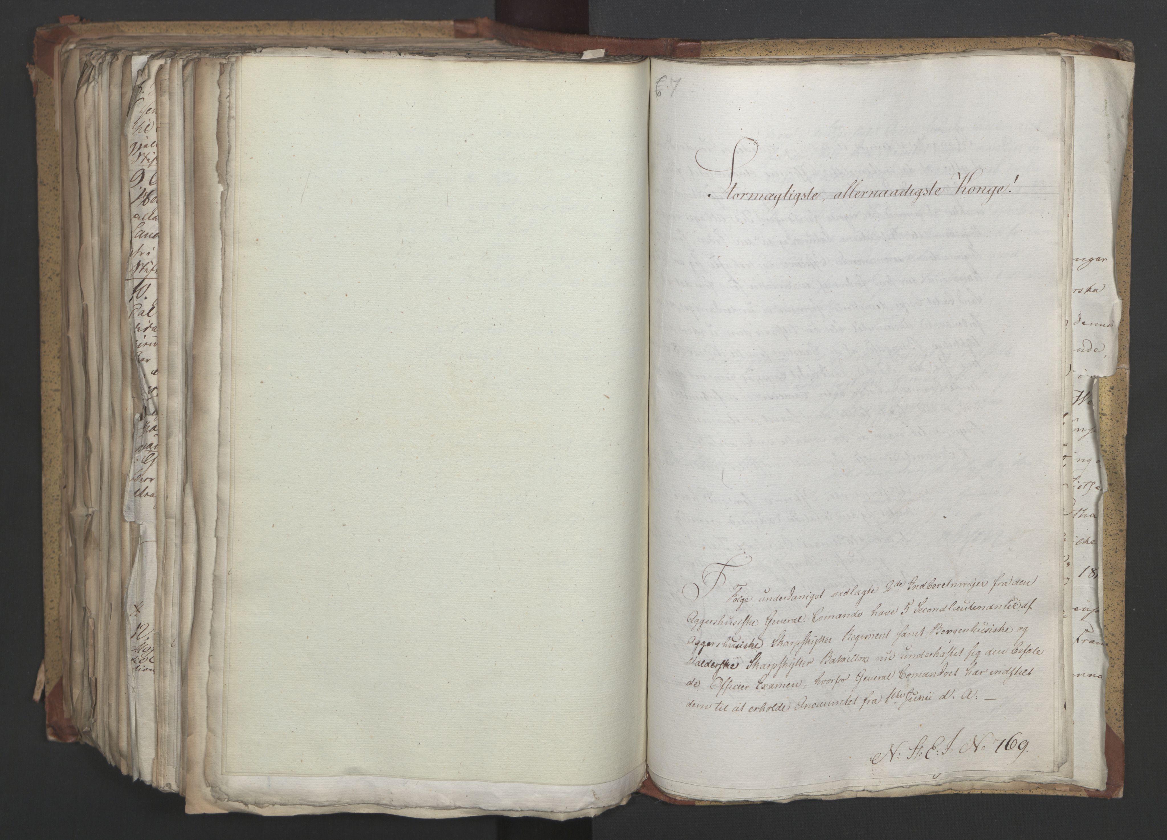 Statsrådsavdelingen i Stockholm, AV/RA-S-1003/D/Da/L0003: Regjeringsinnstillinger nr. 519-787, 1815, s. 535