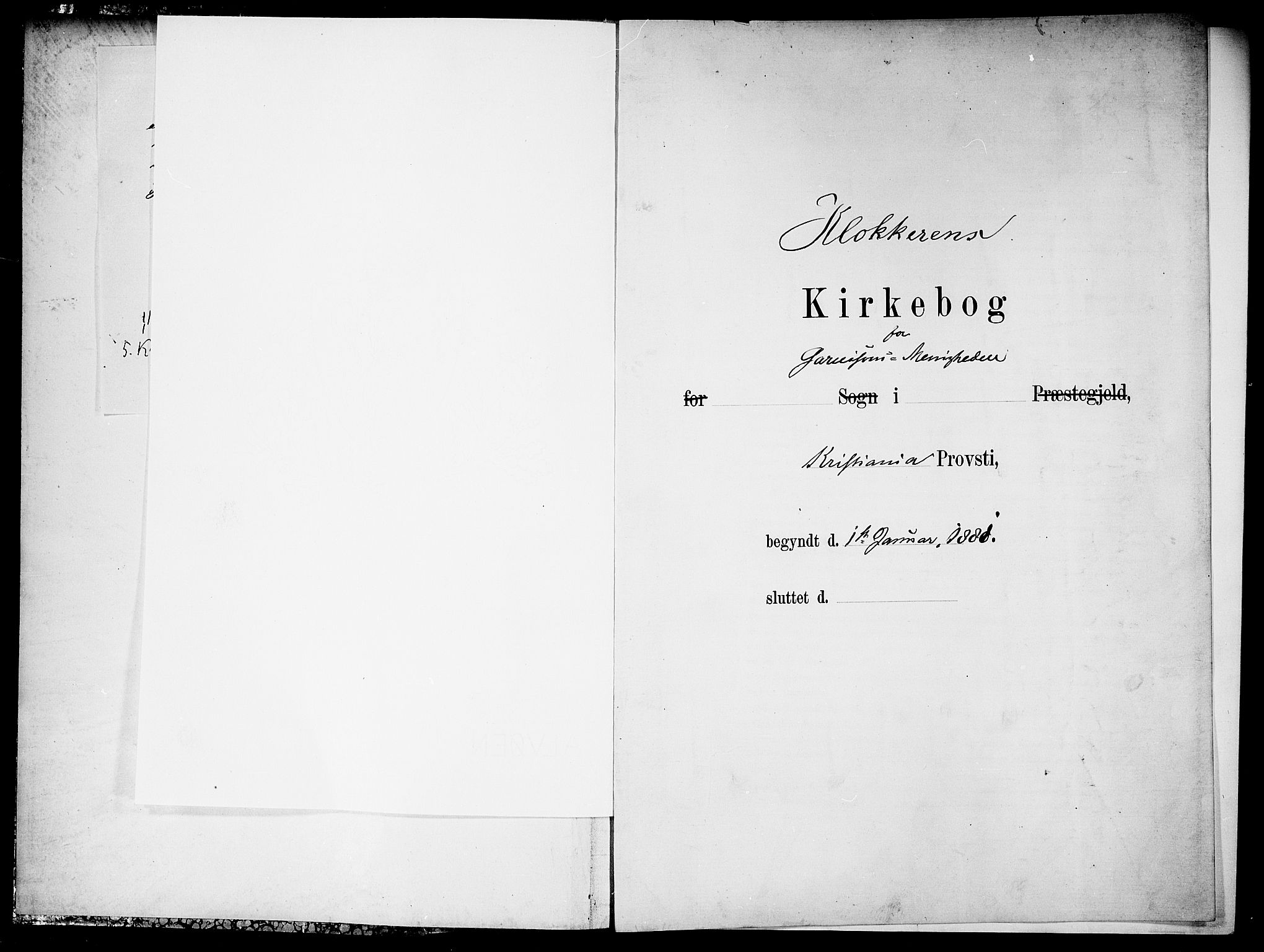 Garnisonsmenigheten Kirkebøker, SAO/A-10846/G/Ga/L0007: Klokkerbok nr. 7, 1881-1881