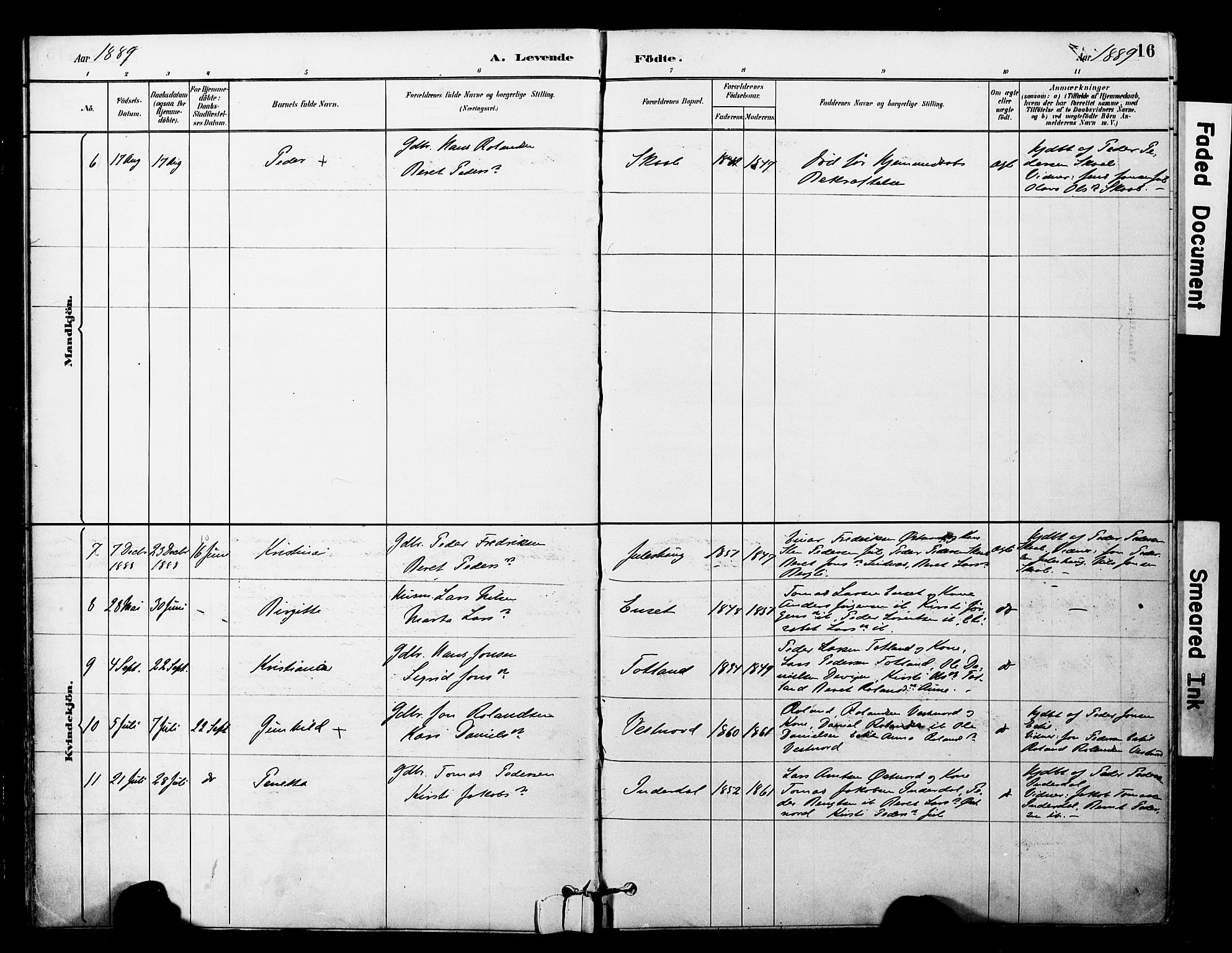 Ministerialprotokoller, klokkerbøker og fødselsregistre - Nord-Trøndelag, AV/SAT-A-1458/757/L0505: Ministerialbok nr. 757A01, 1882-1904, s. 16