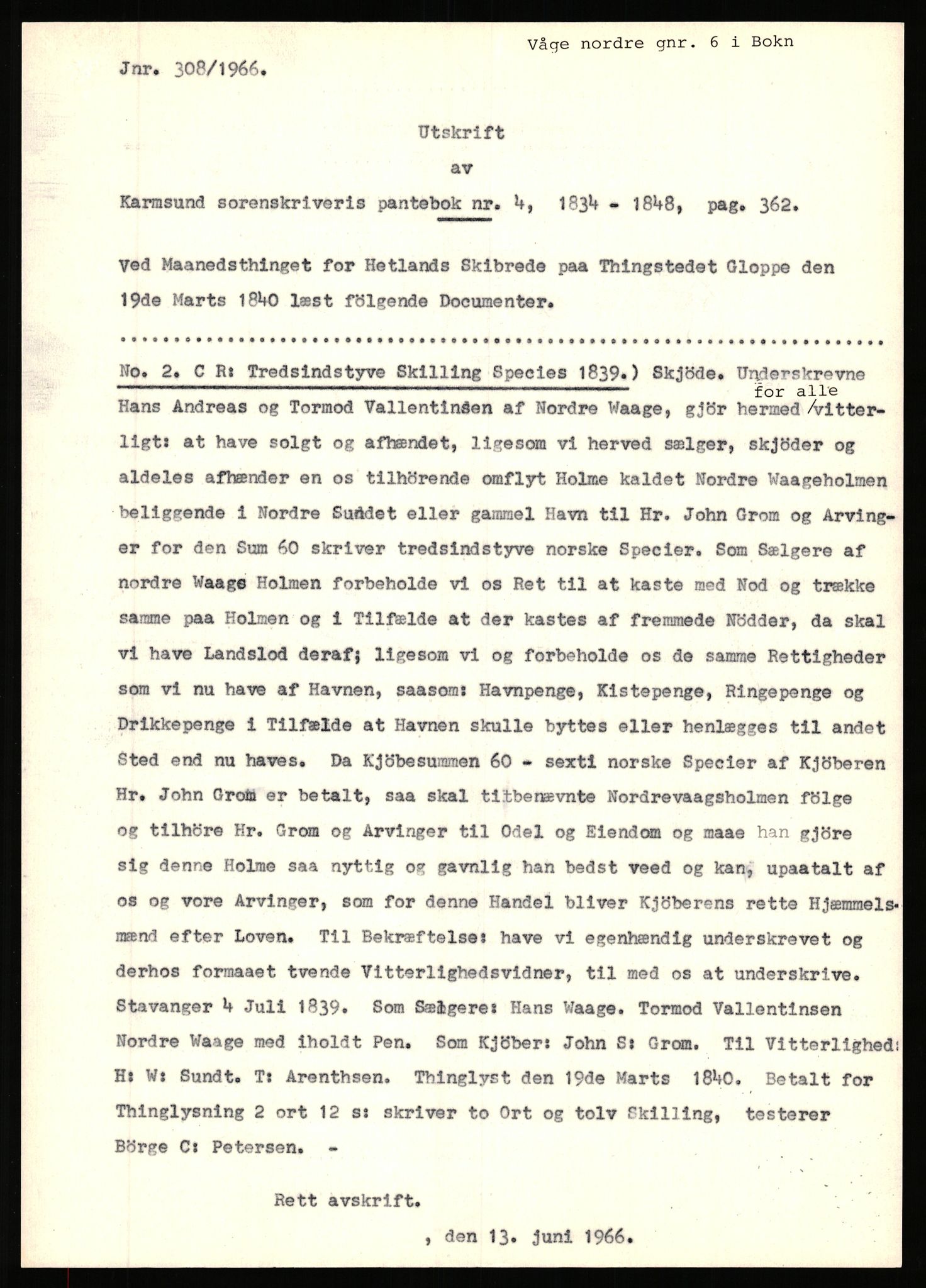 Statsarkivet i Stavanger, SAST/A-101971/03/Y/Yj/L0096: Avskrifter sortert etter gårdsnavn: Vistad - Vågen søndre, 1750-1930, s. 561