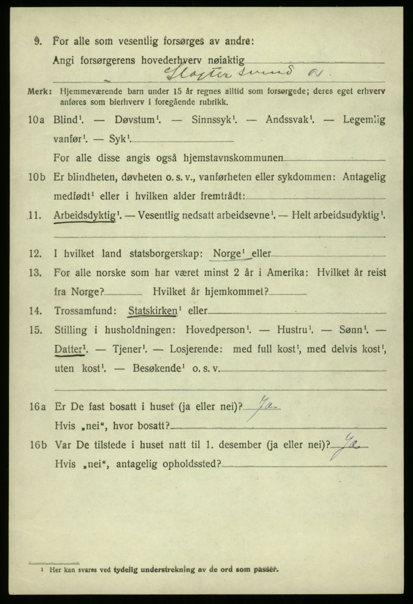 SAB, Folketelling 1920 for 1250 Haus herred, 1920, s. 11921