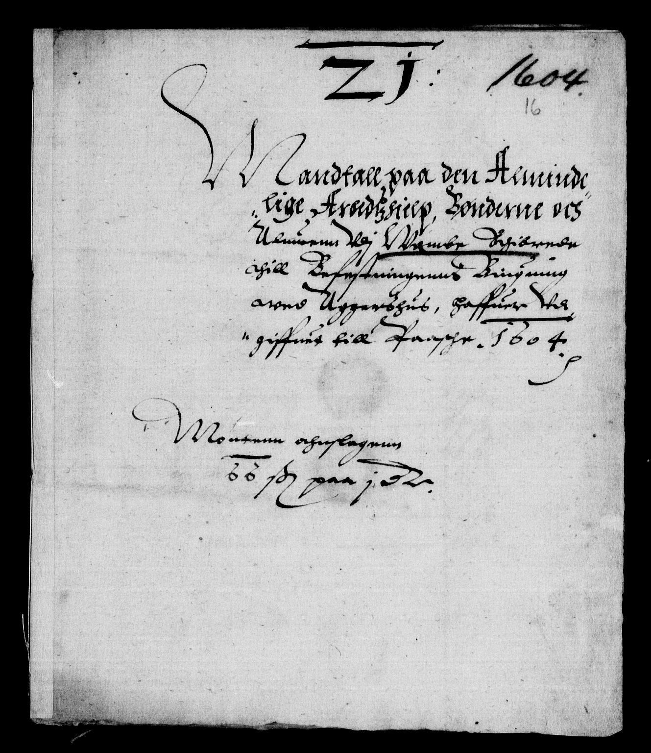 Rentekammeret inntil 1814, Reviderte regnskaper, Lensregnskaper, RA/EA-5023/R/Rb/Rba/L0020: Akershus len, 1603-1606