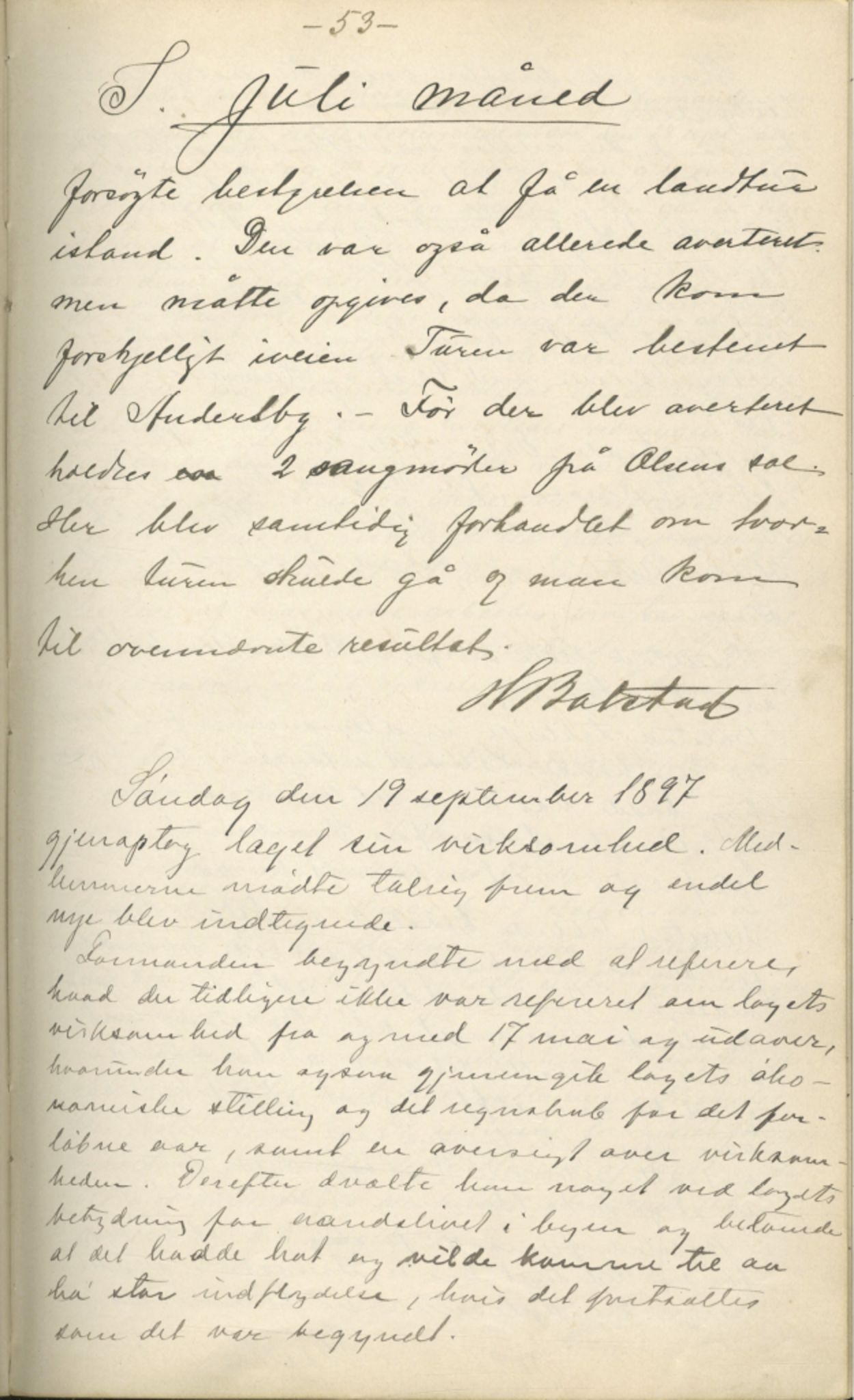 Ungdomslaget Vårbrudd , FMFB/A-1055/A/Aa/L0001: Forhandlingsprotokoll, 1896-1903