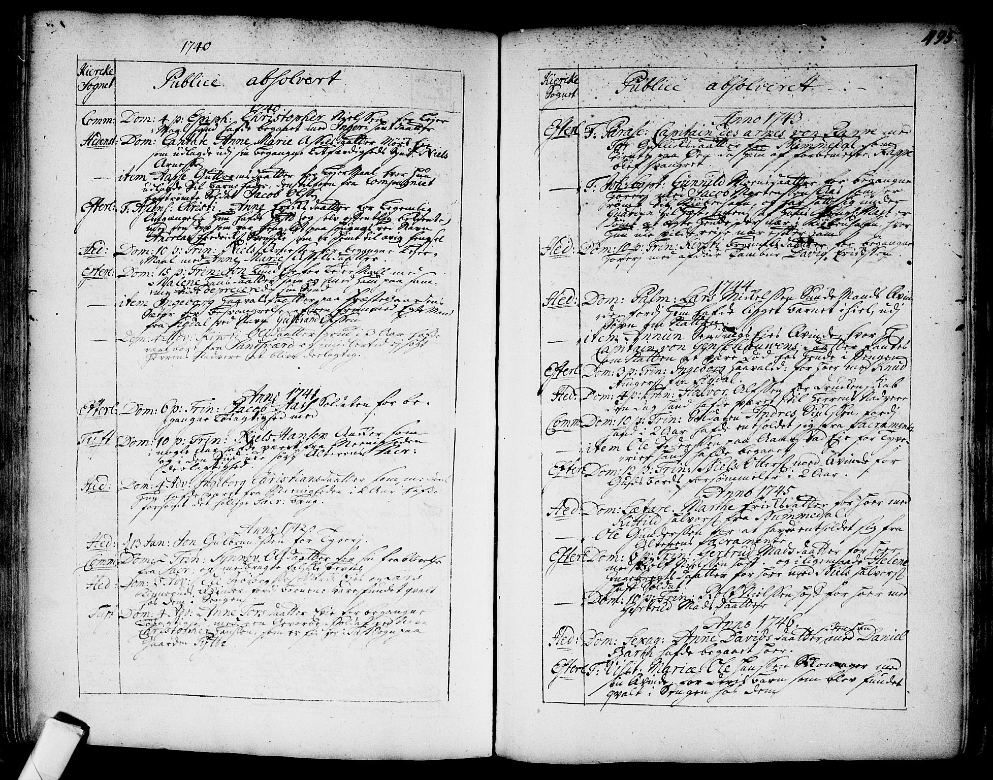 Sandsvær kirkebøker, AV/SAKO-A-244/F/Fa/L0002a: Ministerialbok nr. I 2, 1725-1809, s. 495