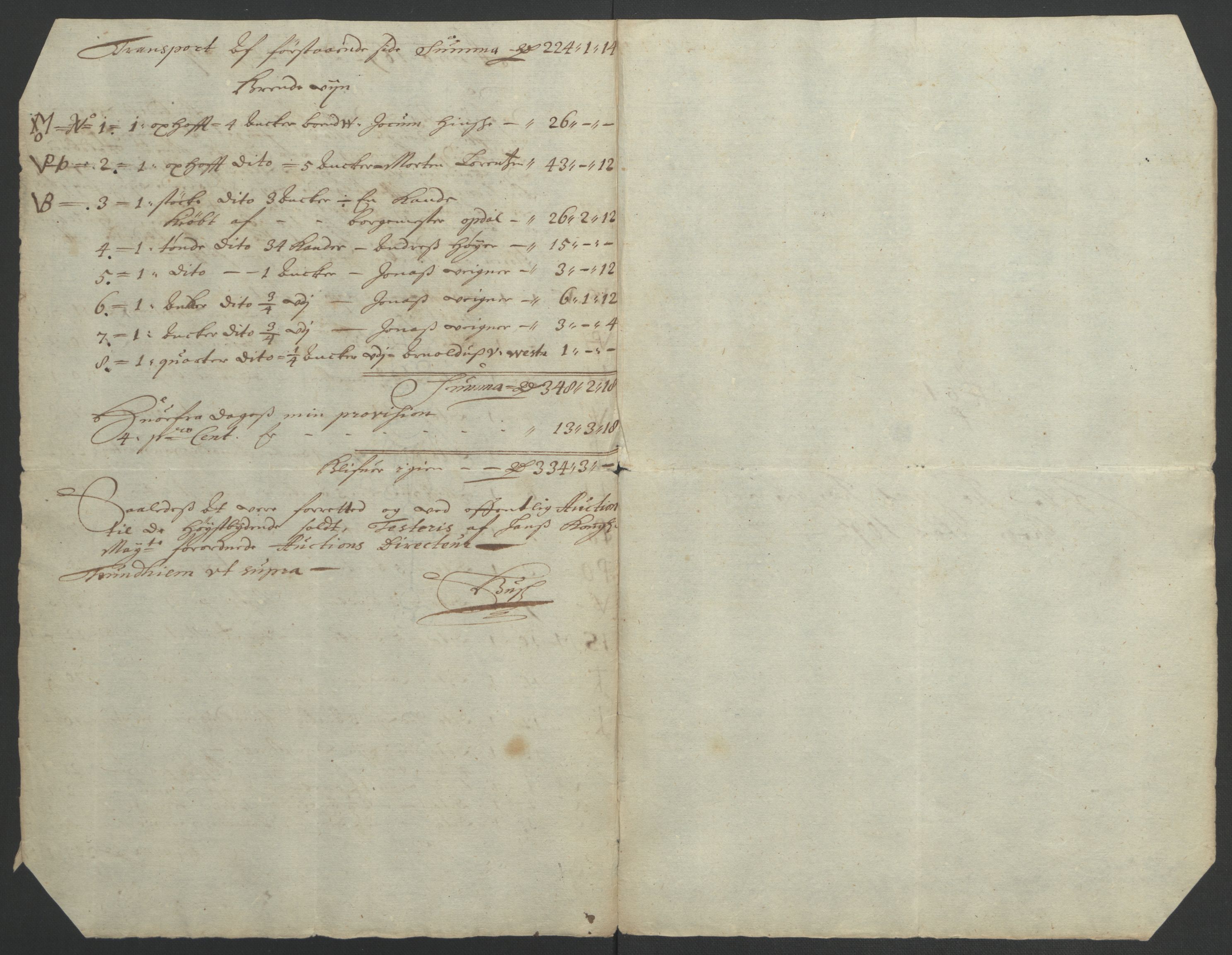 Rentekammeret inntil 1814, Reviderte regnskaper, Fogderegnskap, RA/EA-4092/R57/L3849: Fogderegnskap Fosen, 1692-1693, s. 232