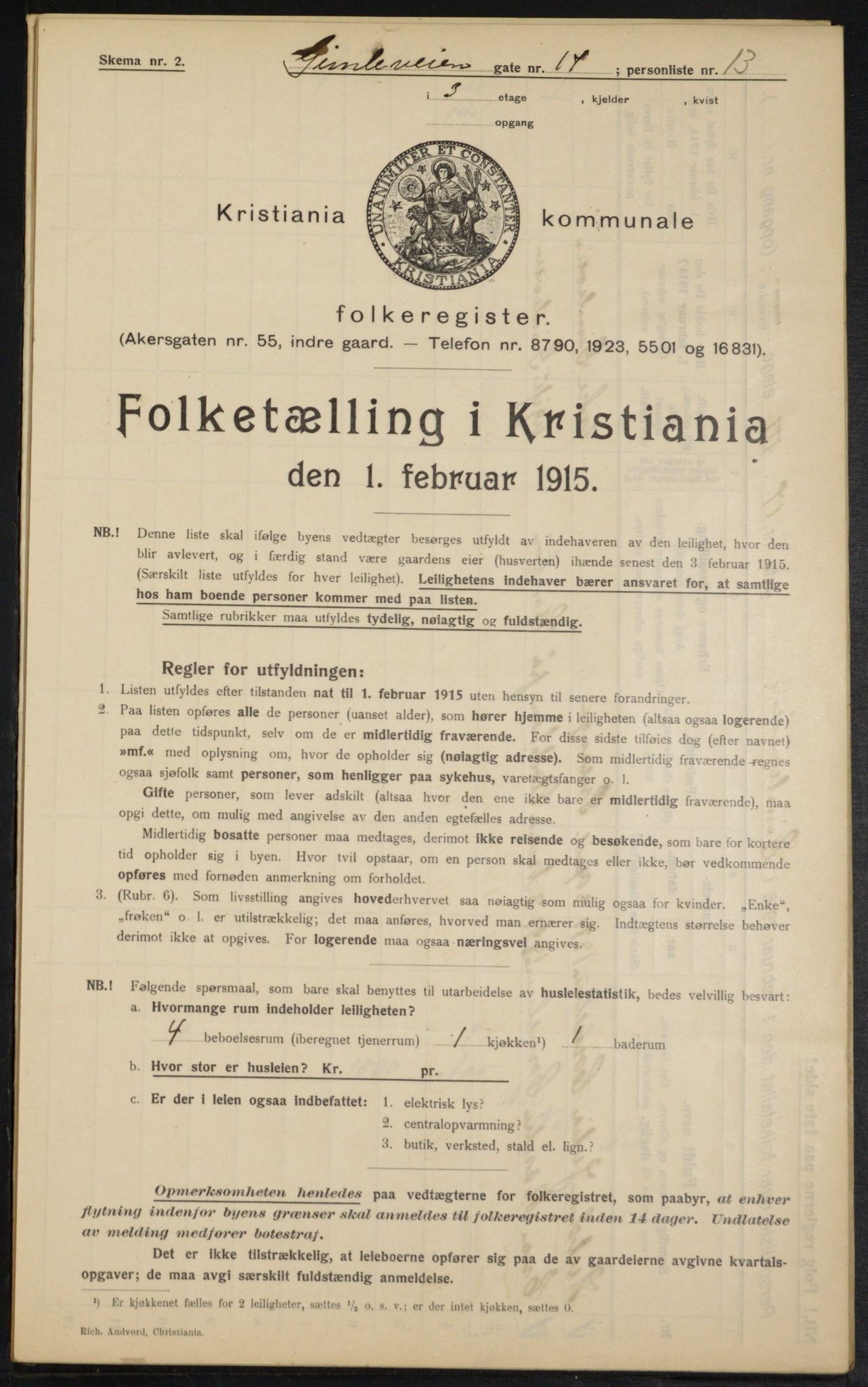 OBA, Kommunal folketelling 1.2.1915 for Kristiania, 1915, s. 28824