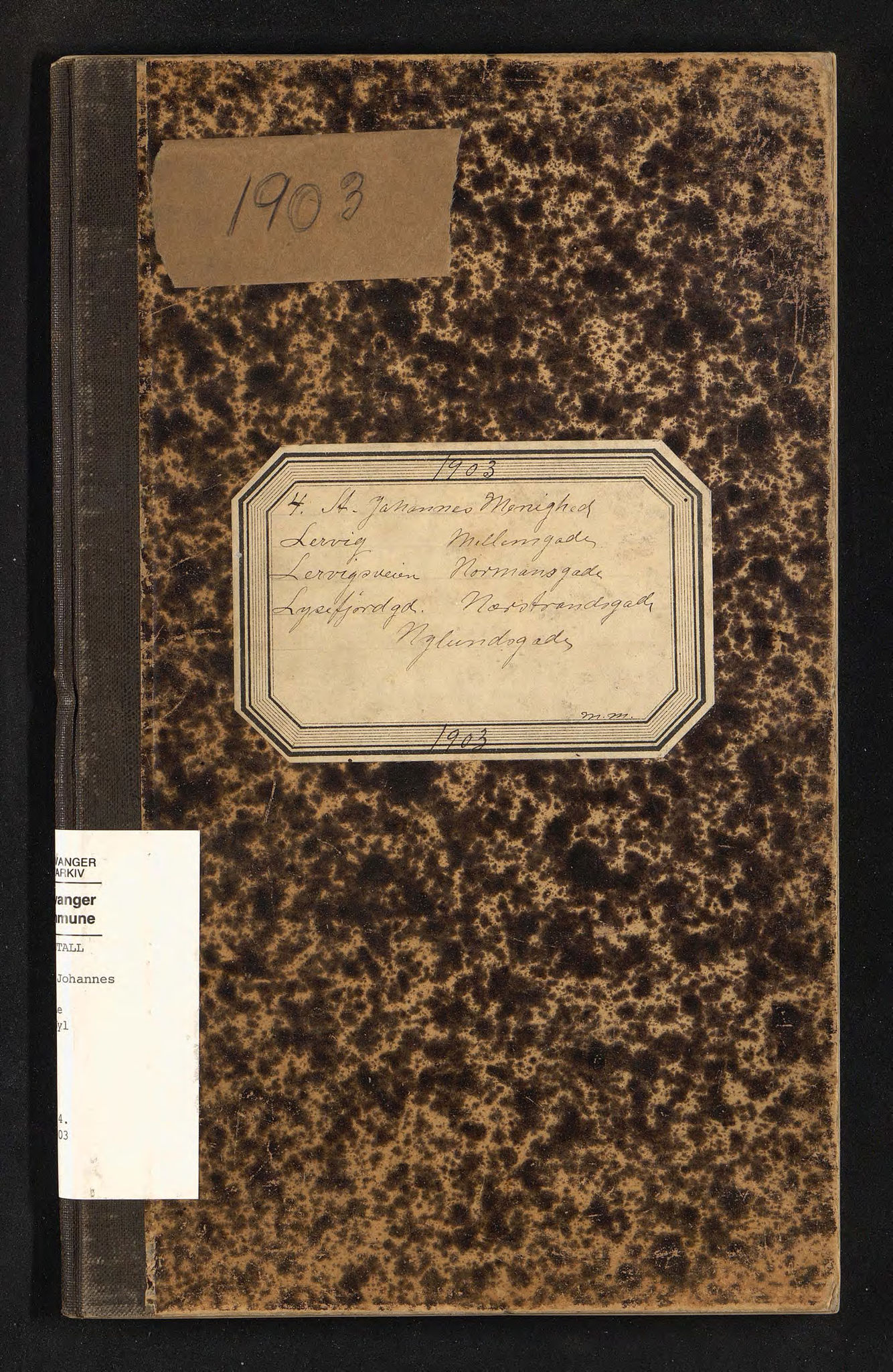 BYST, Ligningsmanntall for Stavanger 1903 - St. Johannes Menighed, Lervig - Nylundsgade, 1903