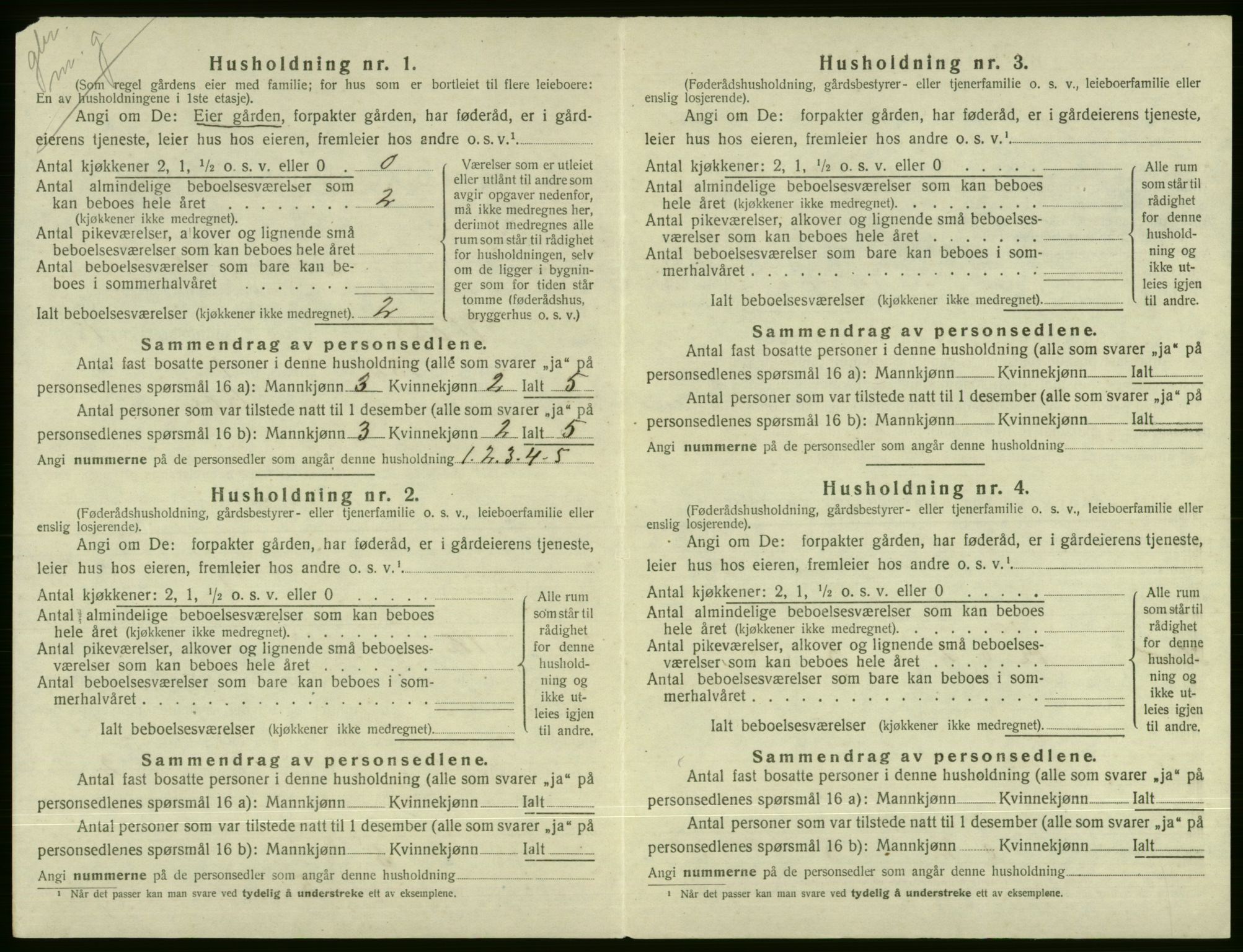 SAB, Folketelling 1920 for 1235 Voss herred, 1920, s. 1682