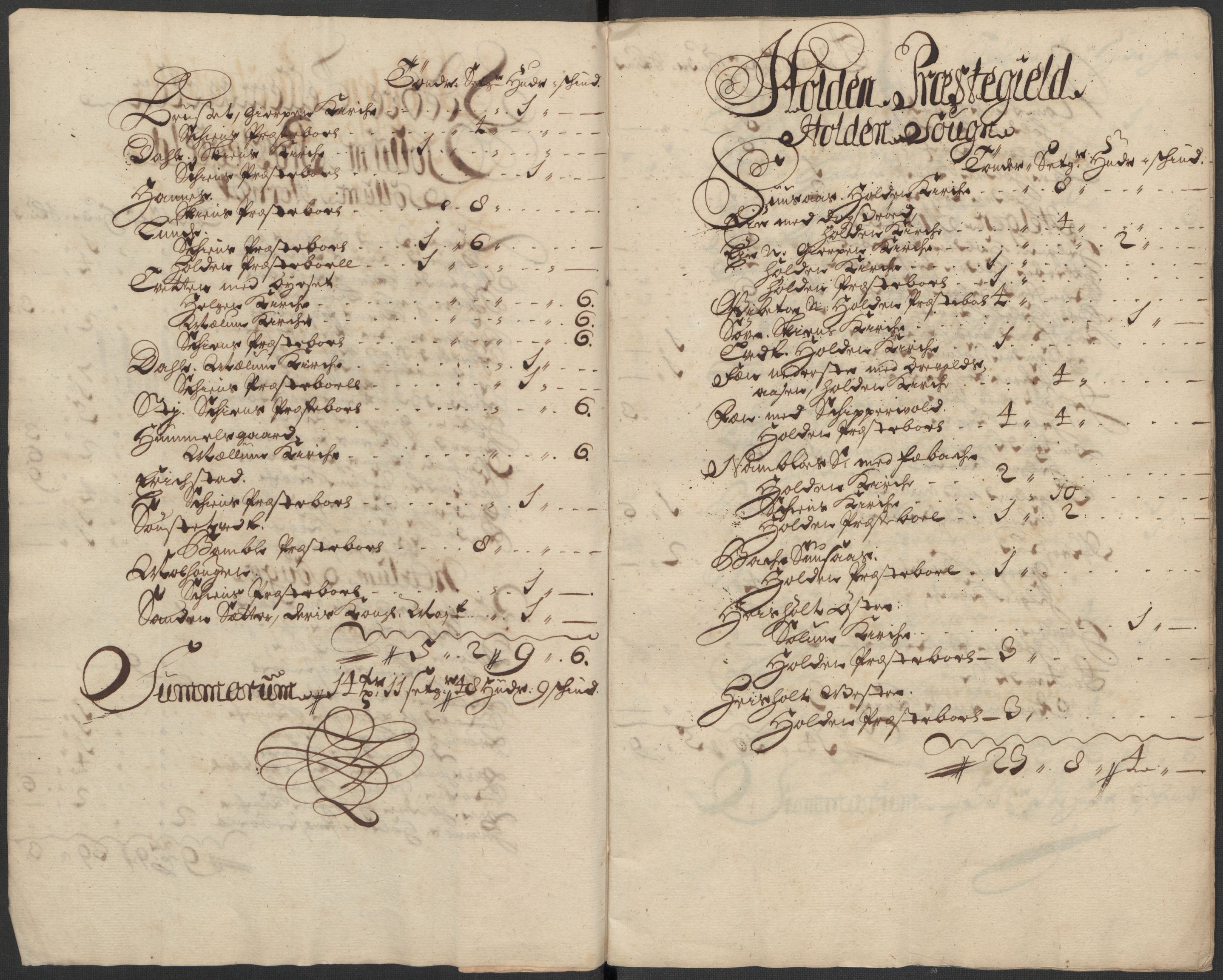 Rentekammeret inntil 1814, Reviderte regnskaper, Fogderegnskap, AV/RA-EA-4092/R36/L2124: Fogderegnskap Øvre og Nedre Telemark og Bamble, 1713, s. 104