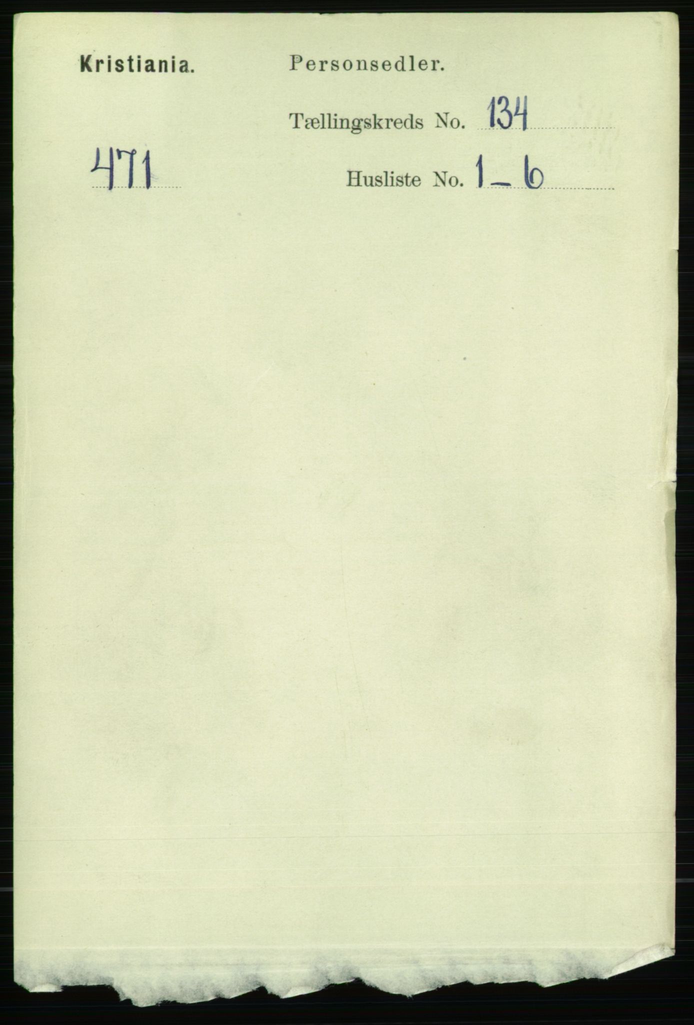RA, Folketelling 1891 for 0301 Kristiania kjøpstad, 1891, s. 73505