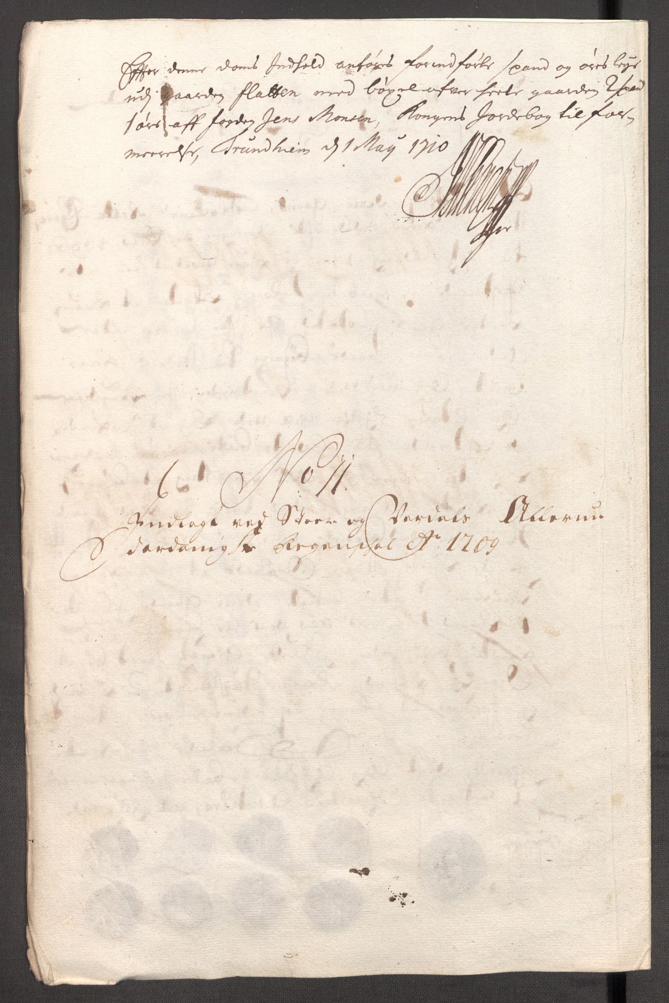 Rentekammeret inntil 1814, Reviderte regnskaper, Fogderegnskap, RA/EA-4092/R62/L4199: Fogderegnskap Stjørdal og Verdal, 1709, s. 158
