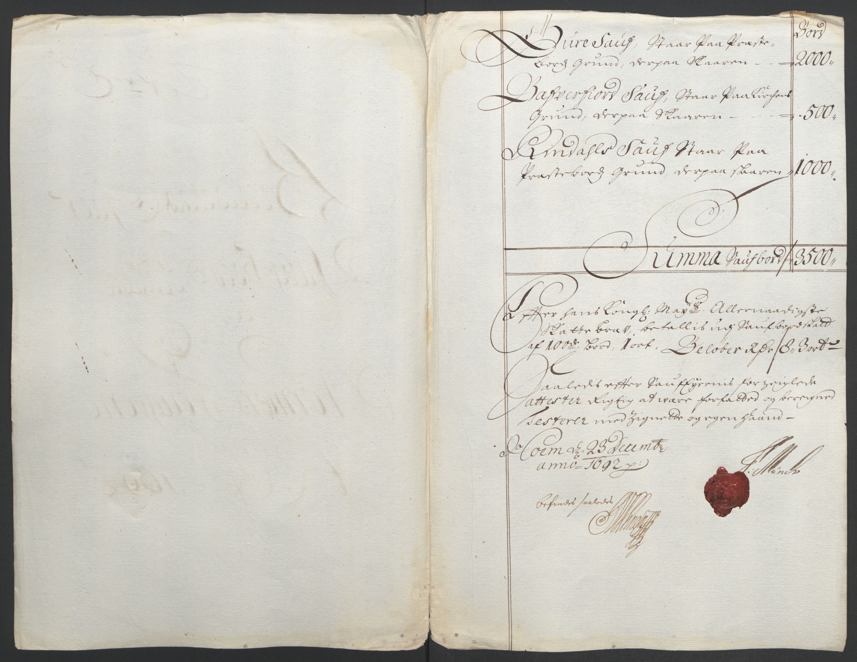 Rentekammeret inntil 1814, Reviderte regnskaper, Fogderegnskap, RA/EA-4092/R56/L3735: Fogderegnskap Nordmøre, 1692-1693, s. 78