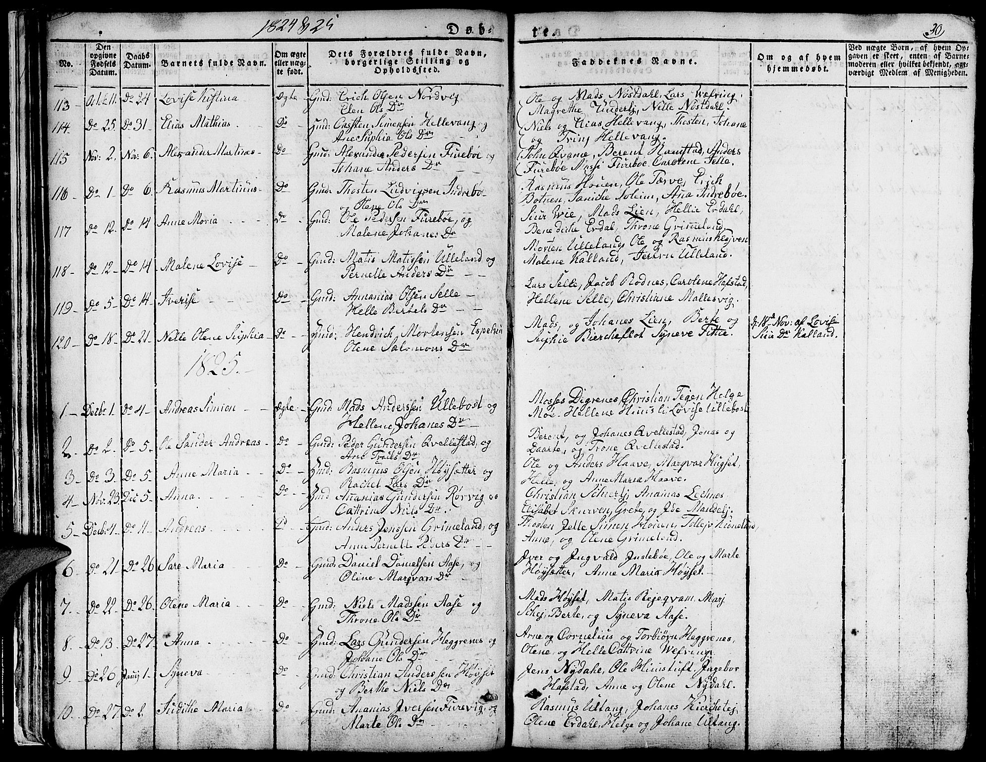 Førde sokneprestembete, AV/SAB-A-79901/H/Haa/Haaa/L0006: Ministerialbok nr. A 6, 1821-1842, s. 30