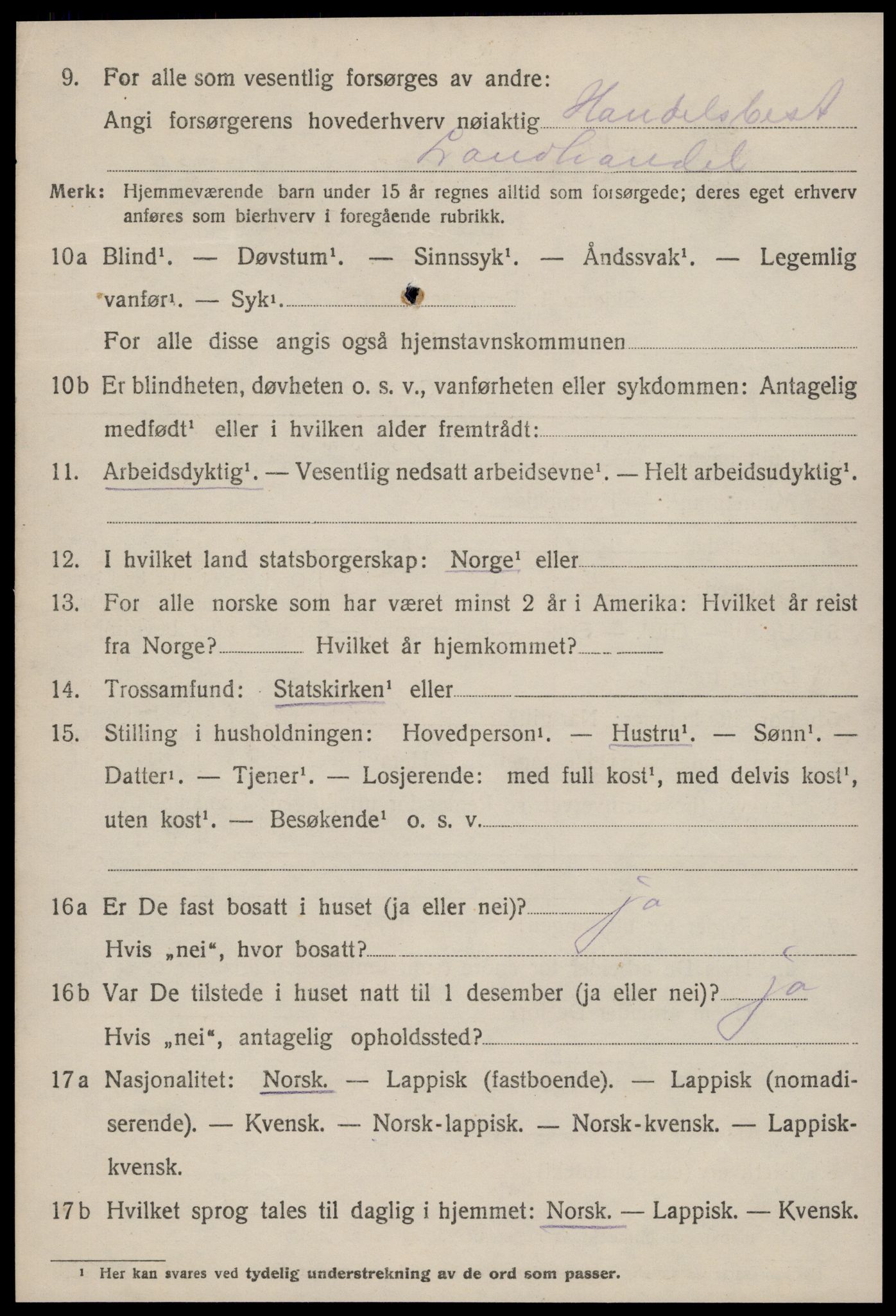 SAT, Folketelling 1920 for 1627 Bjugn herred, 1920, s. 1638